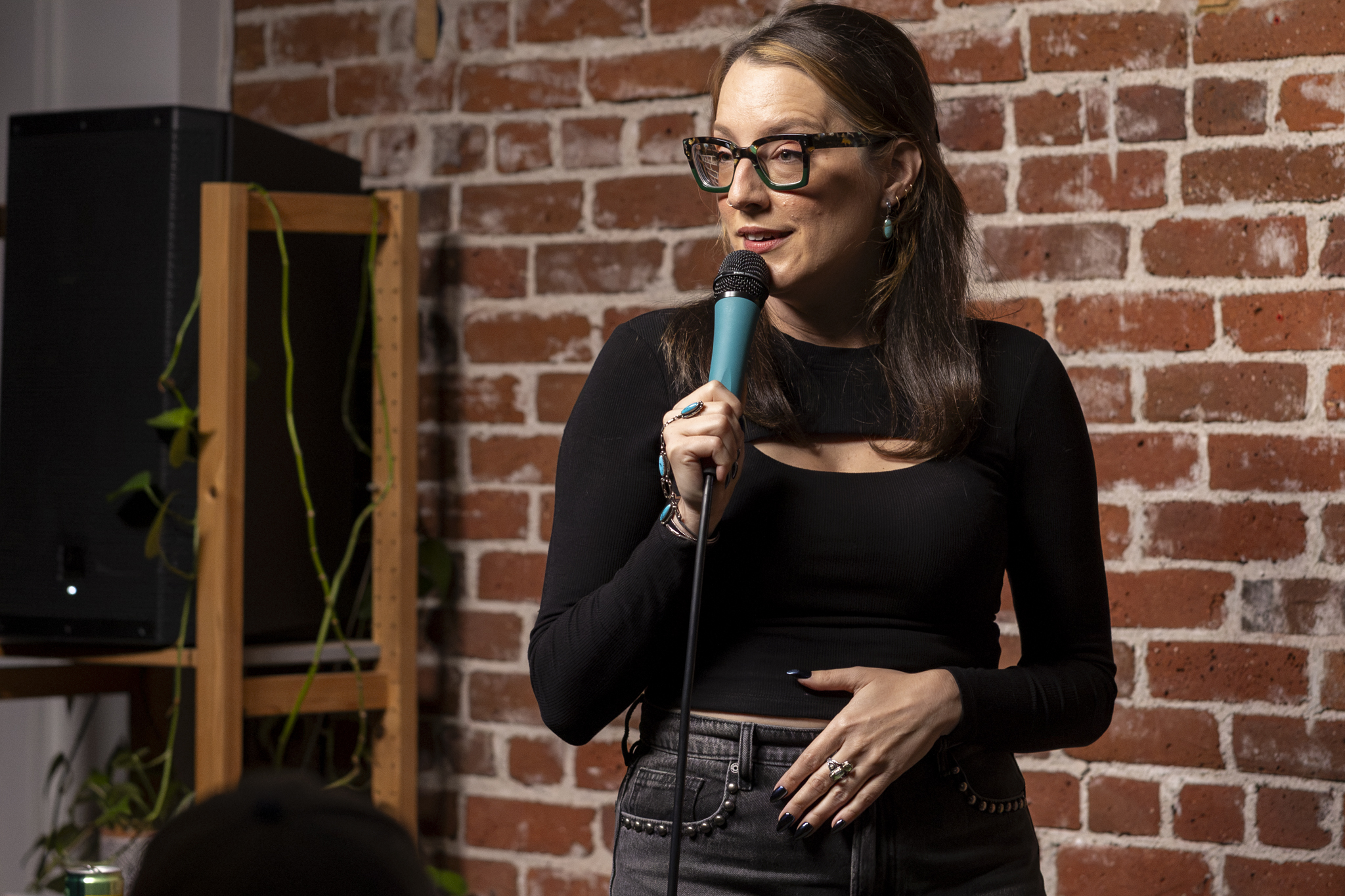 Valerie Tosi records new comedy album at Dude, IDK Studios in Denver