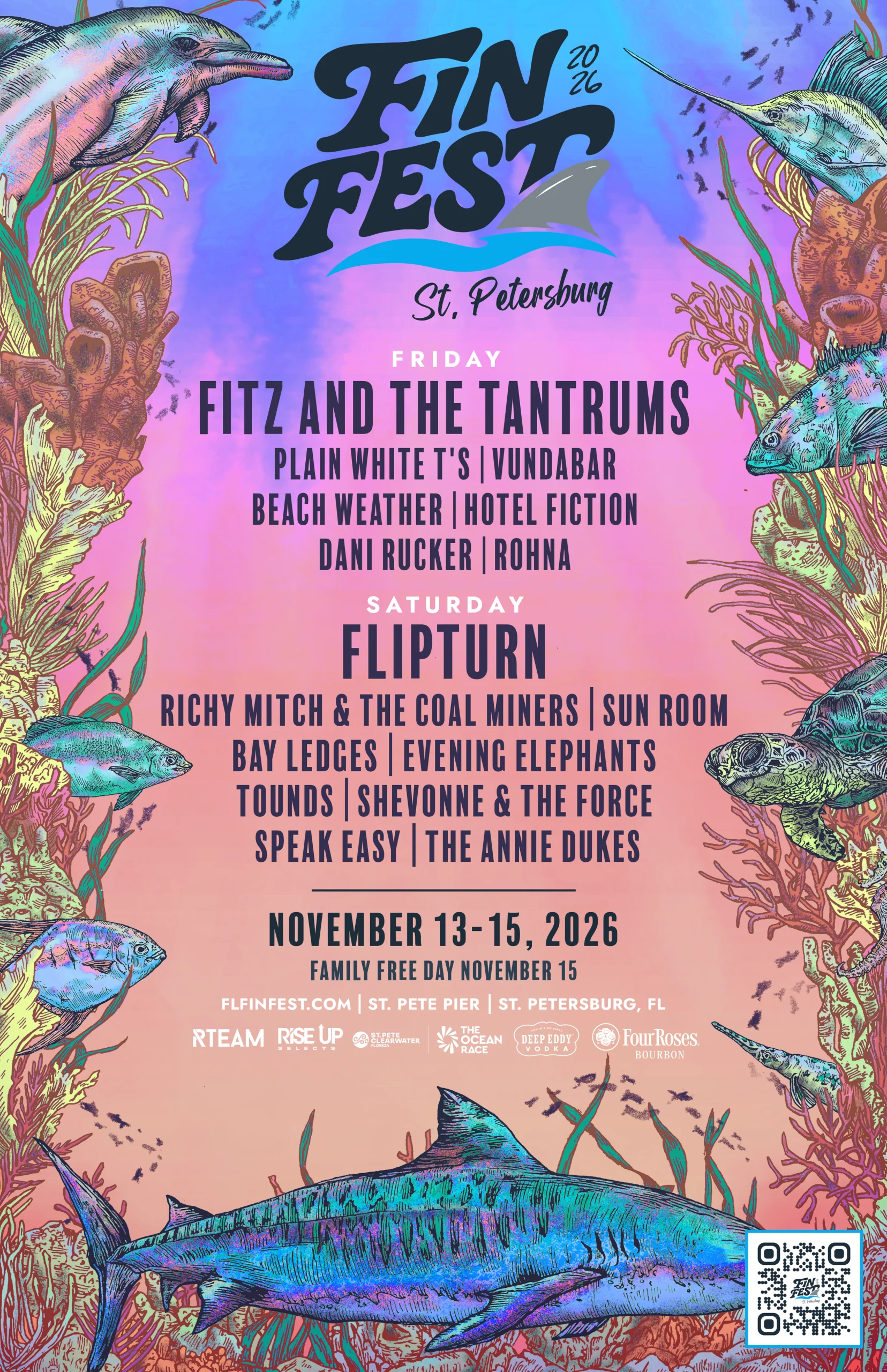 Florida Fin Fest announces first St. Petersburg lineup featuring Fitz and The Tantrums, Flipturn, and more
