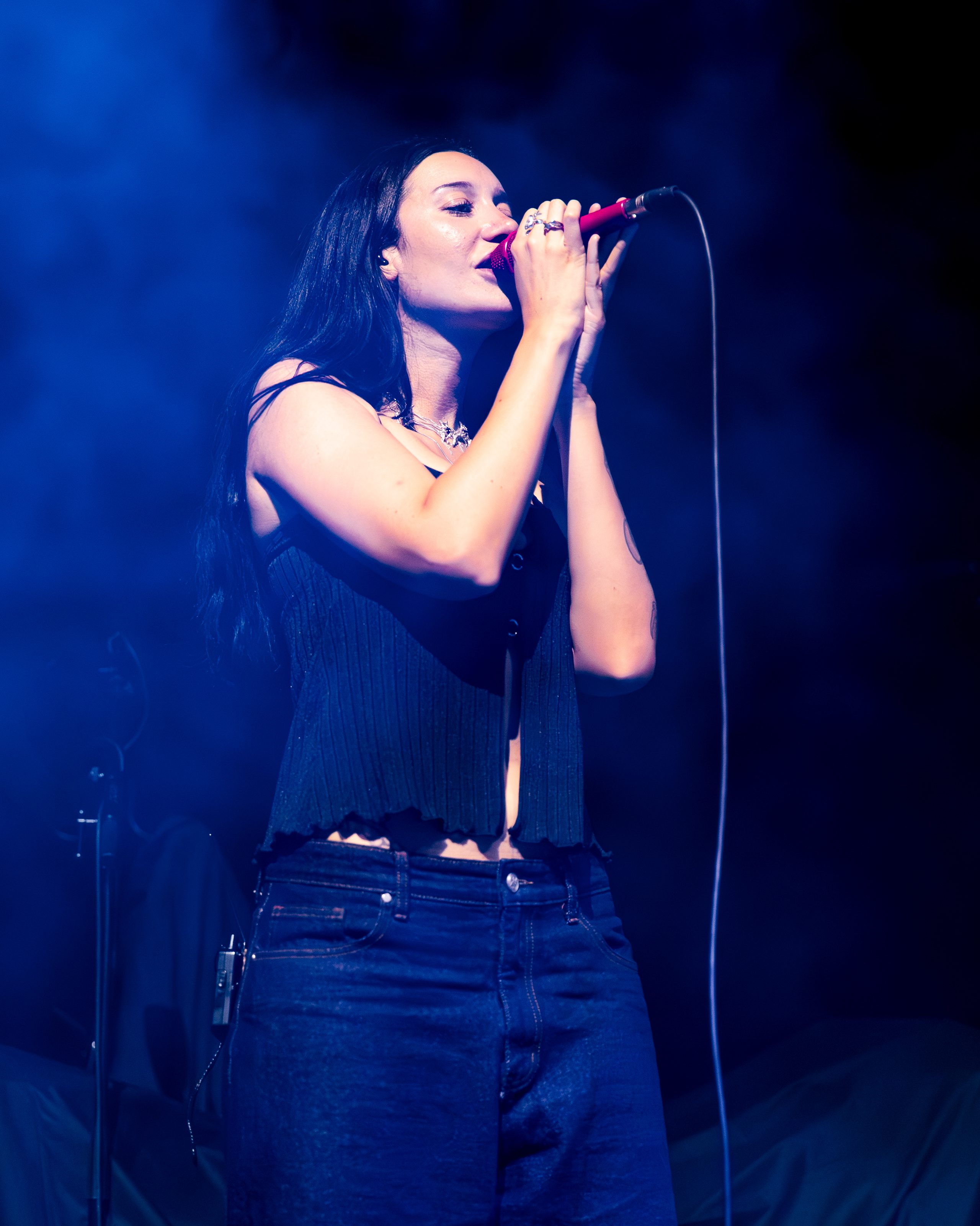 Julia Wolf live performance photos from Hole 44 in Berlin Germany