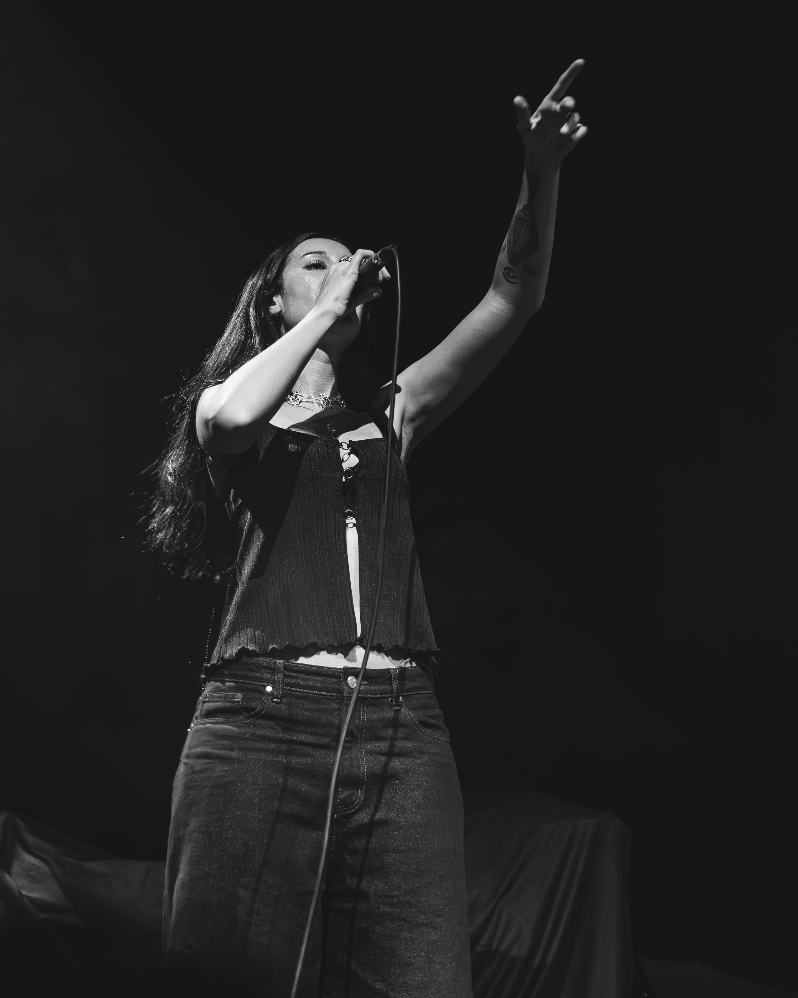 Julia Wolf live performance photos from Hole 44 in Berlin Germany