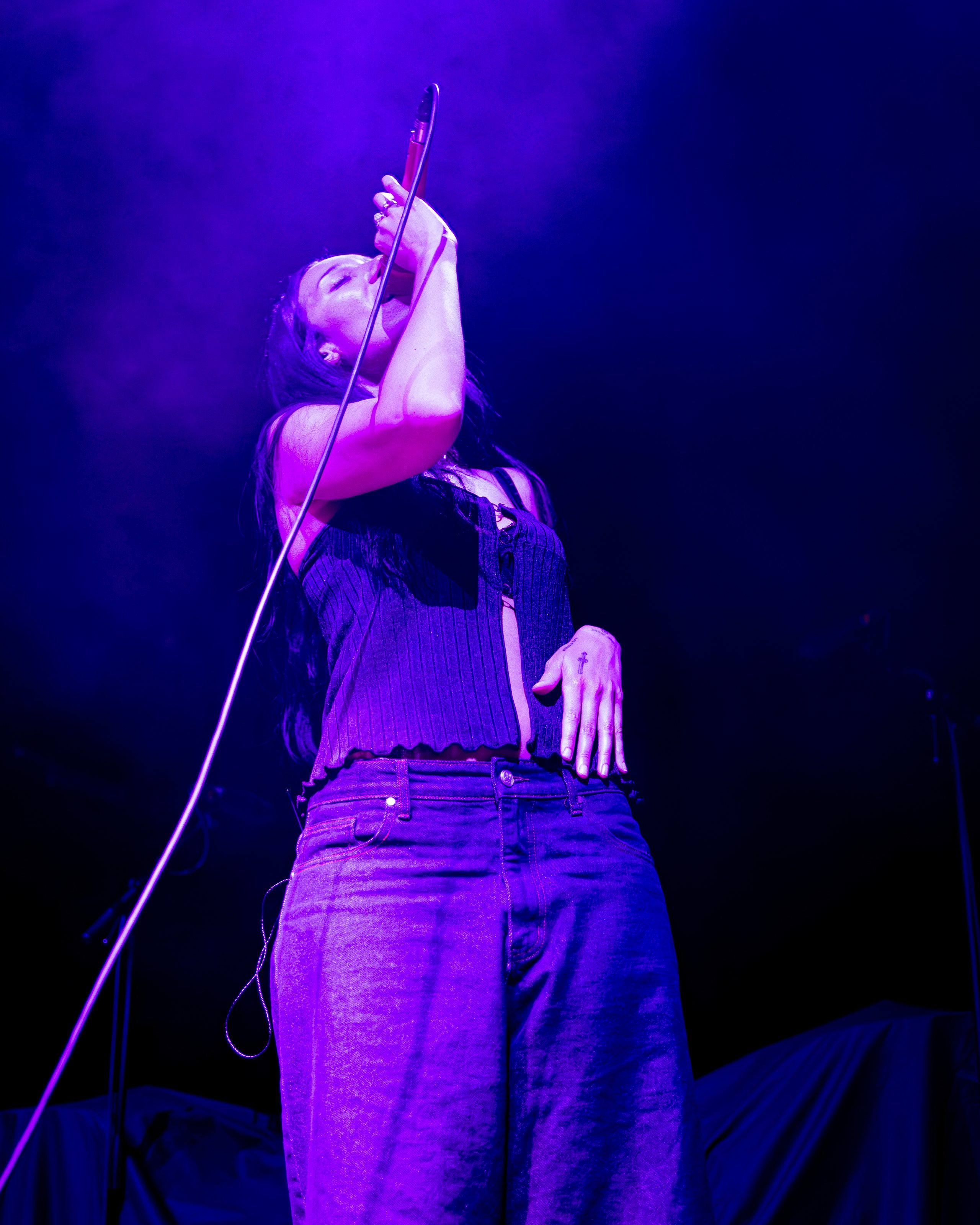 Julia Wolf live performance photos from Hole 44 in Berlin Germany