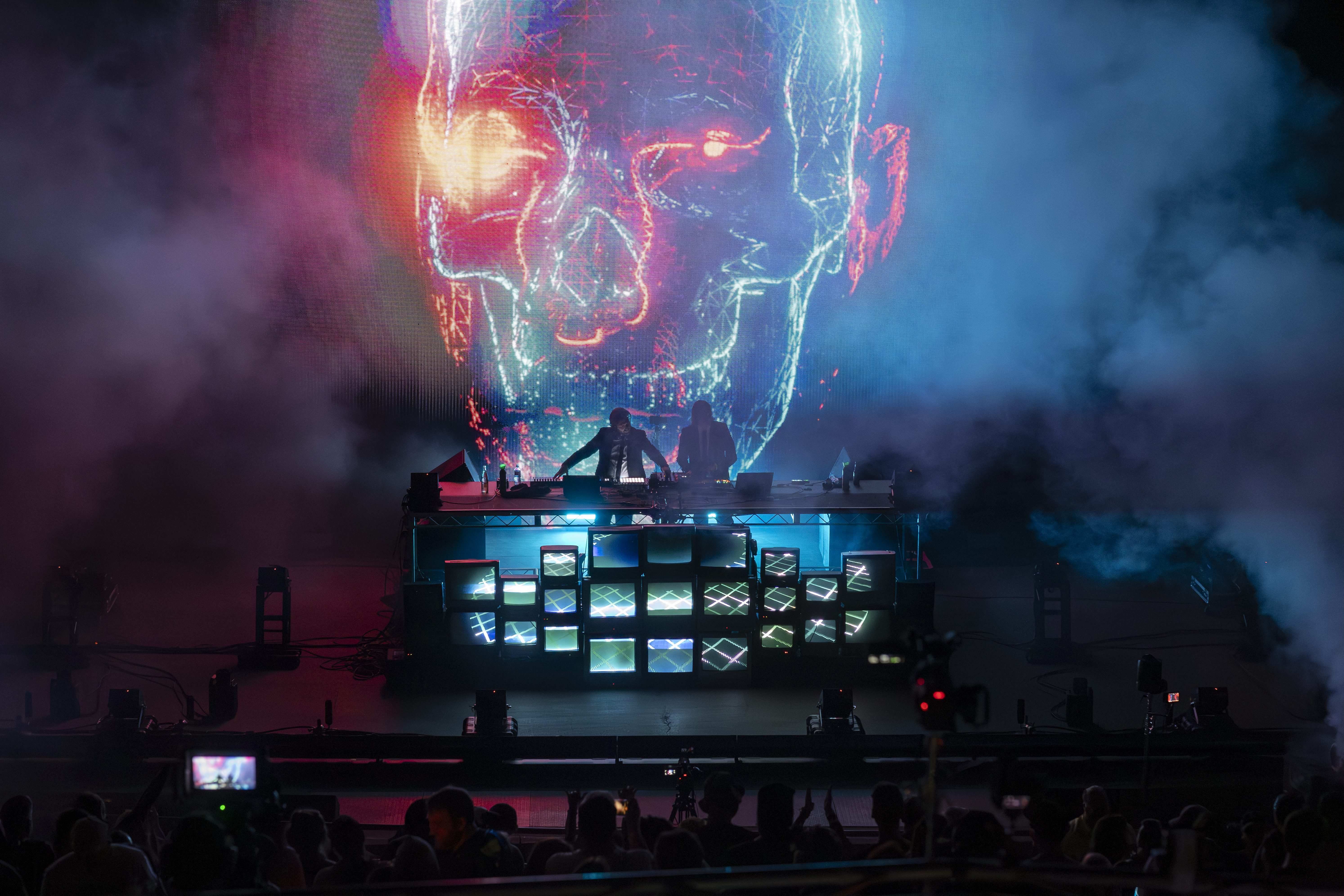 Zeds Dead performing live at Red Rocks during Deadrocks XI Night One