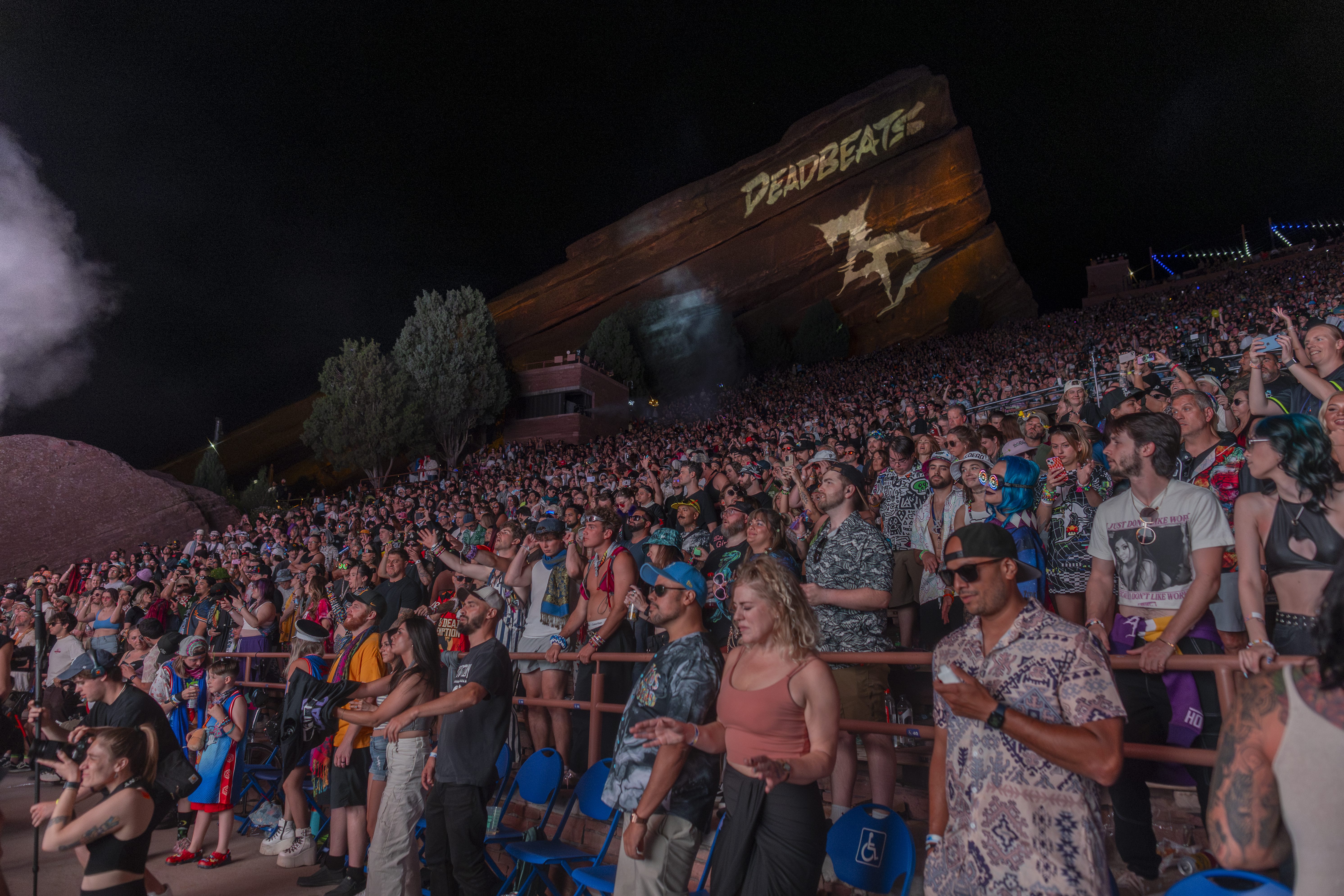 Zeds Dead performing live at Red Rocks during Deadrocks XI Night One