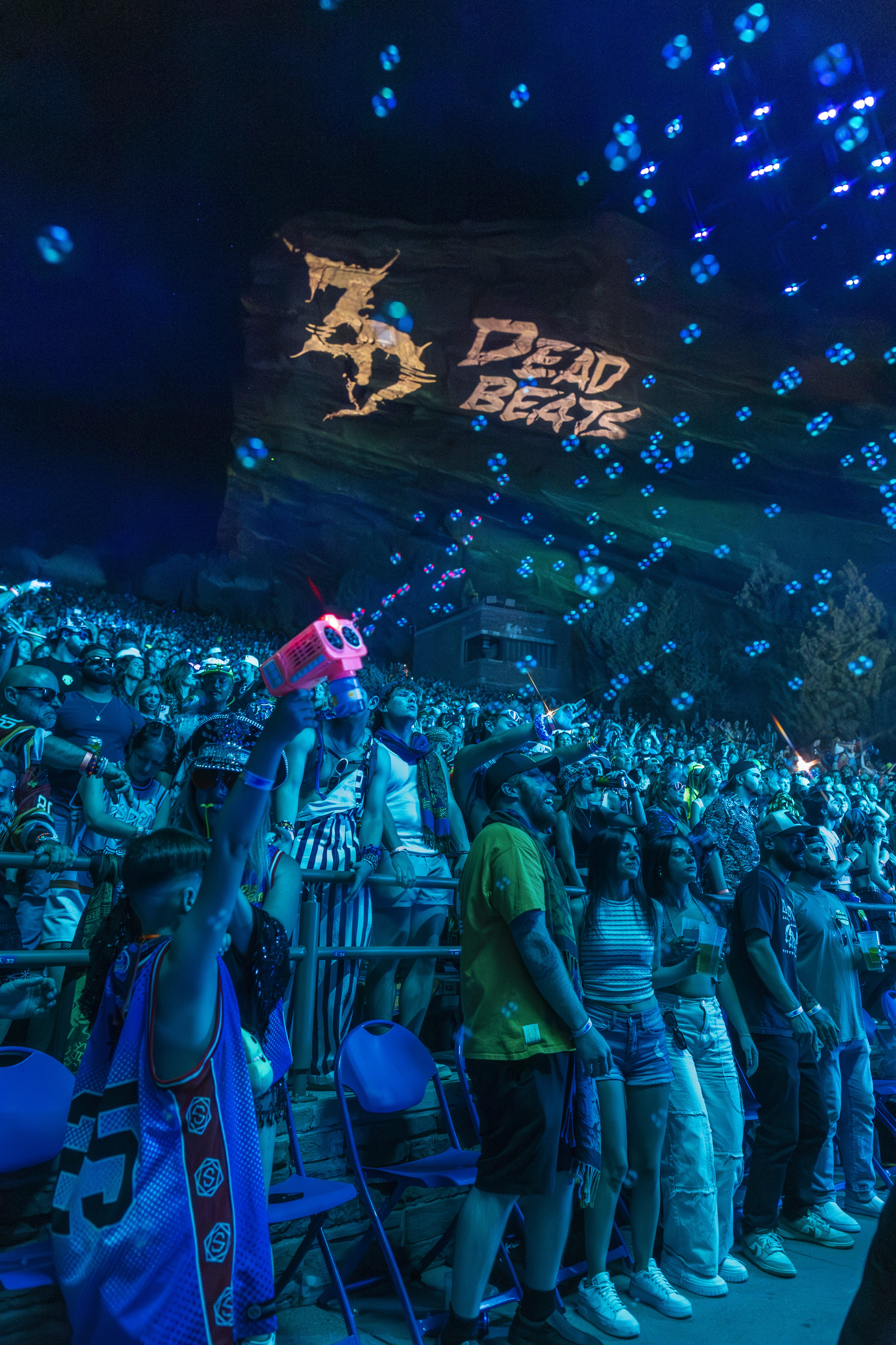 Zeds Dead performing live at Red Rocks during Deadrocks XI Night One