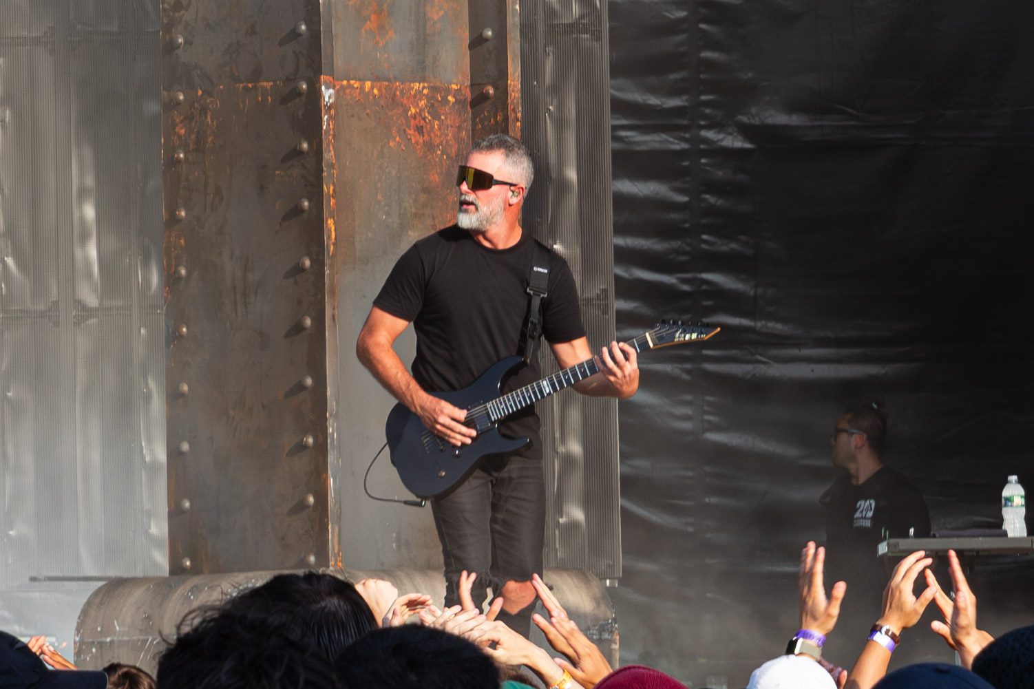 Parkway Drive live at Jones Beach Theater in Wantagh New York for Summer of Loud Tour honoring Dave Shapiro of Sound Talent Group