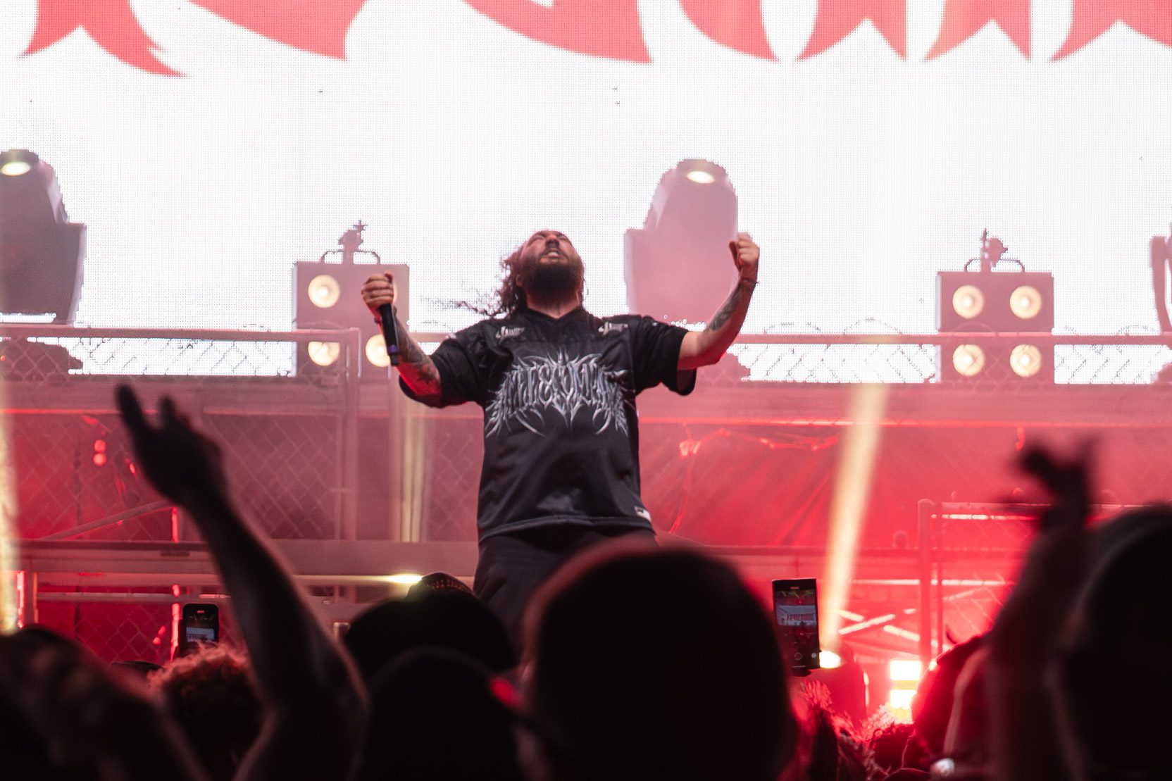 I Prevail live at Jones Beach Theater in Wantagh New York for Summer of Loud Tour honoring Dave Shapiro of Sound Talent Group