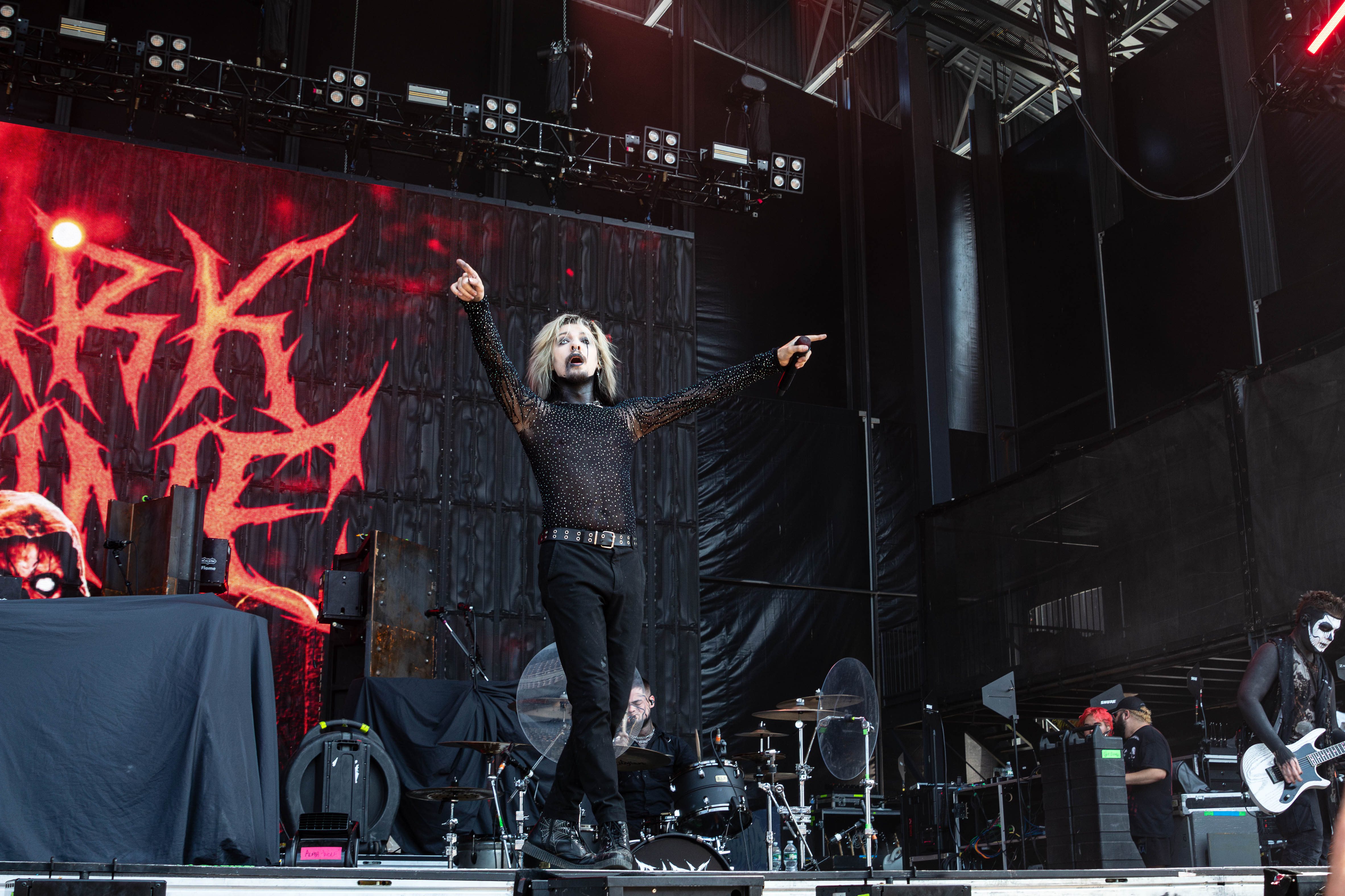 Dark Divine for Summer of Loud Tour at Jones Beach Theater in Wantagh, New York
