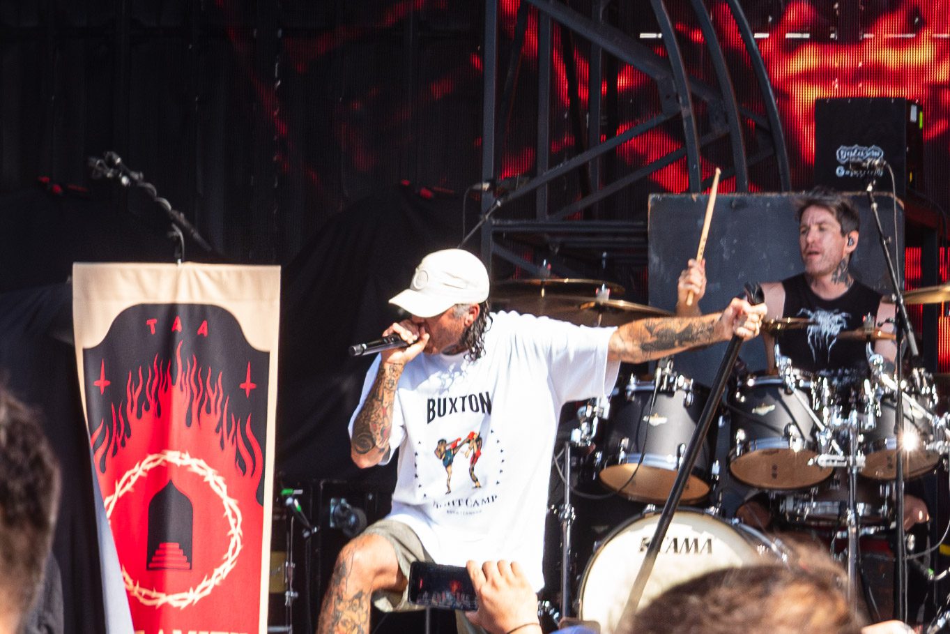 The Amity Affliction live at Jones Beach Theater in Wantagh New York for Summer of Loud Tour honoring Dave Shapiro of Sound Talent Group