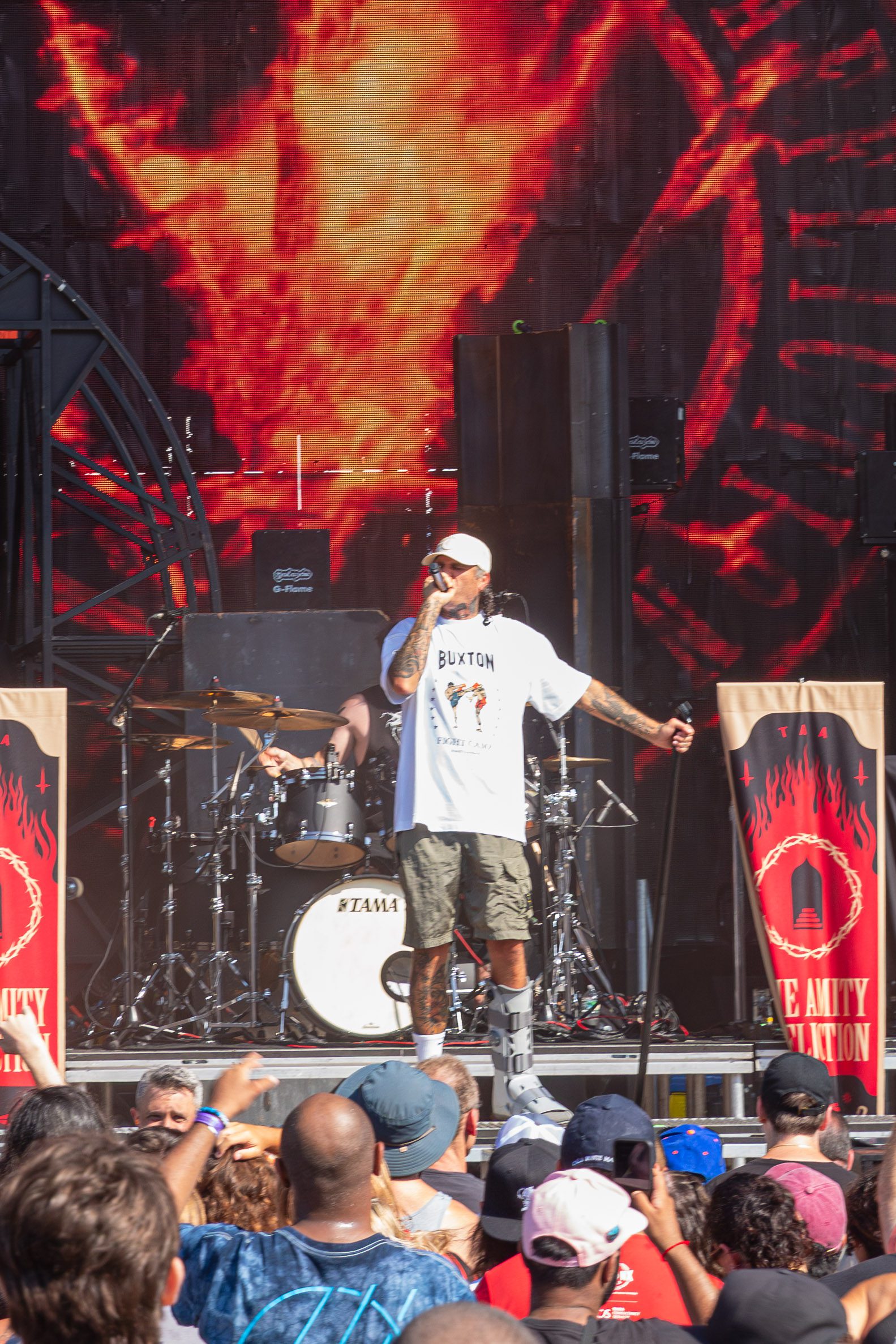 The Amity Affliction live at Jones Beach Theater in Wantagh New York for Summer of Loud Tour honoring Dave Shapiro of Sound Talent Group