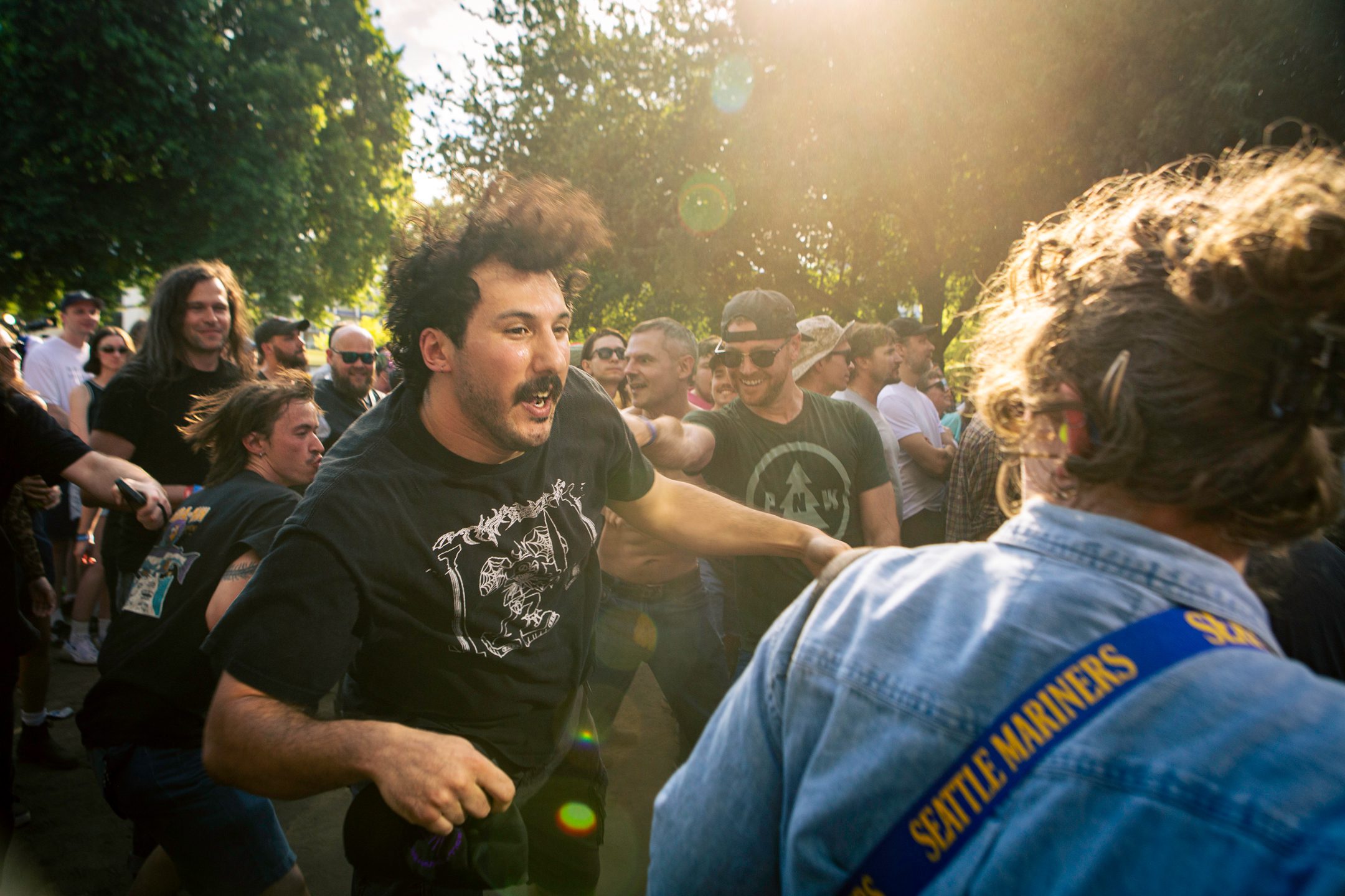 Cap'N Jazz performs at Project Pabst in Portland, Ore. on July 27, 2025.