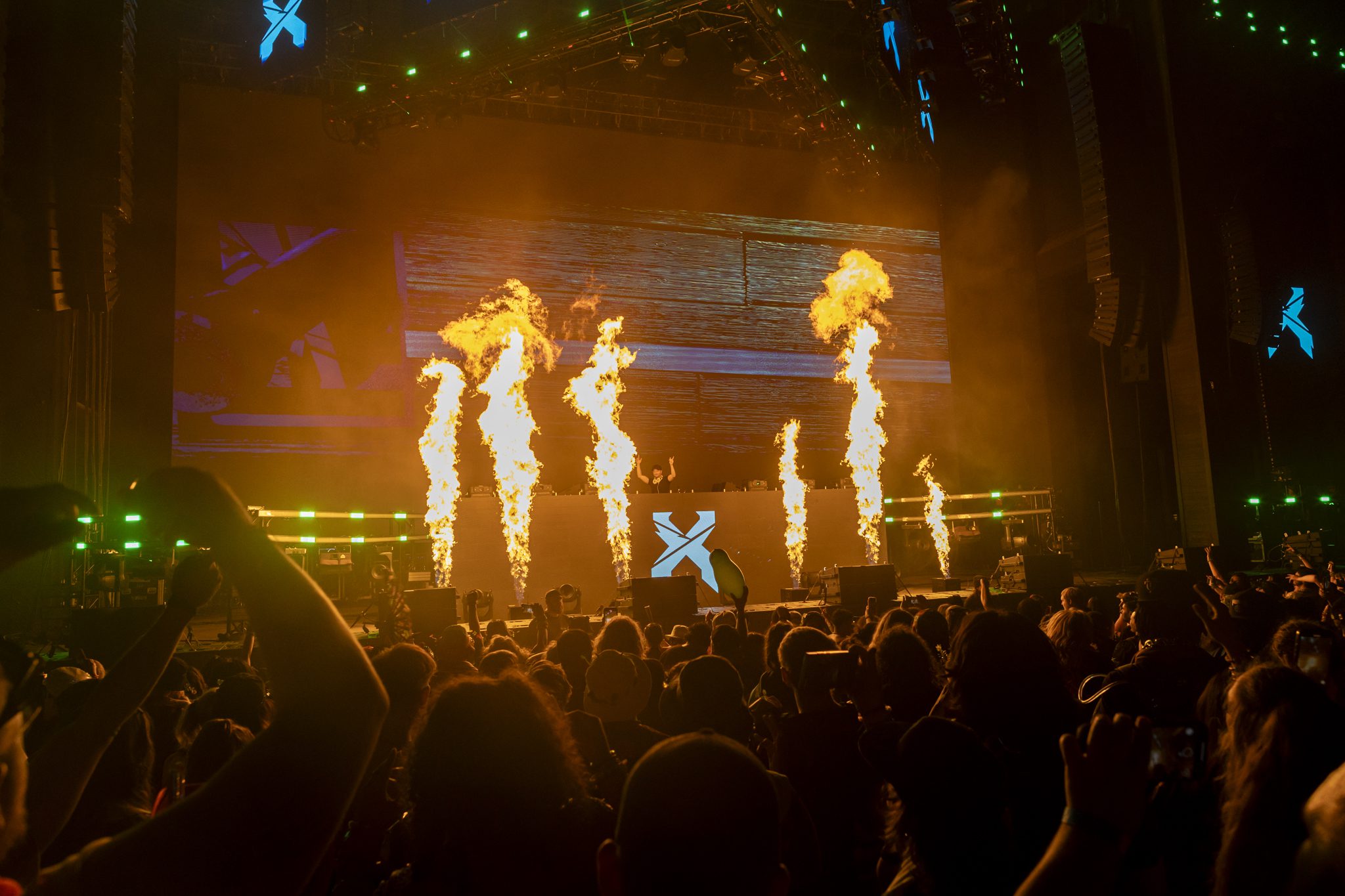 Excision performance live at Fiddler's Green in Denver, Colorado