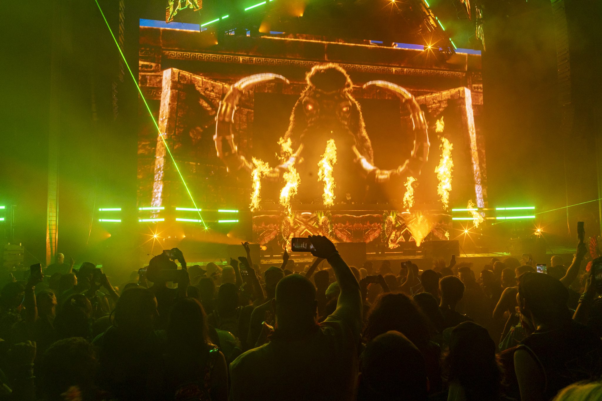 Excision performance live at Fiddler's Green in Denver, Colorado