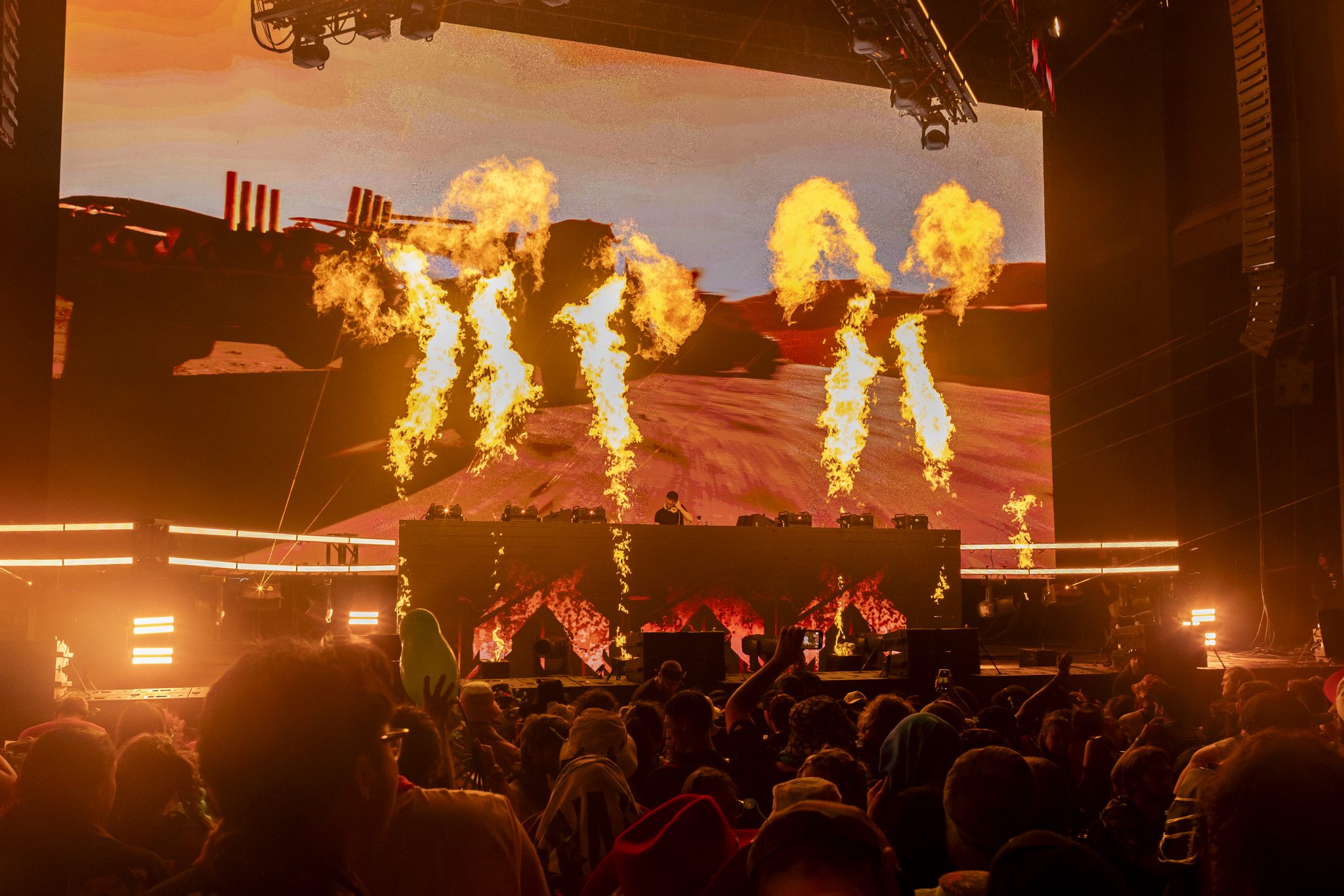 Excision performance live at Fiddler's Green in Denver, Colorado