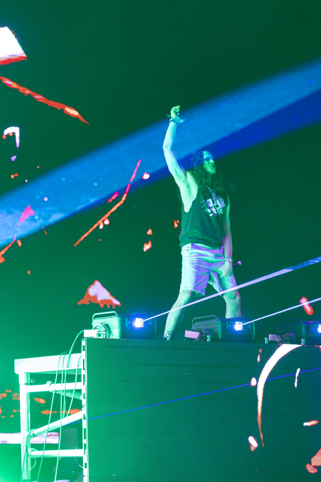 Sullivan King performance live at Fiddler's Green in Denver, Colorado, opening for Excision