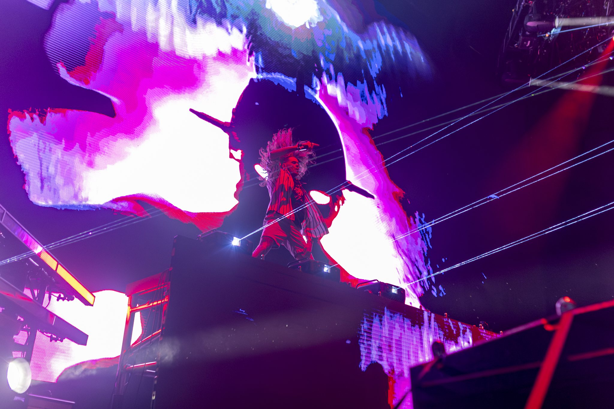 Sullivan King performance live at Fiddler's Green in Denver, Colorado, opening for Excision