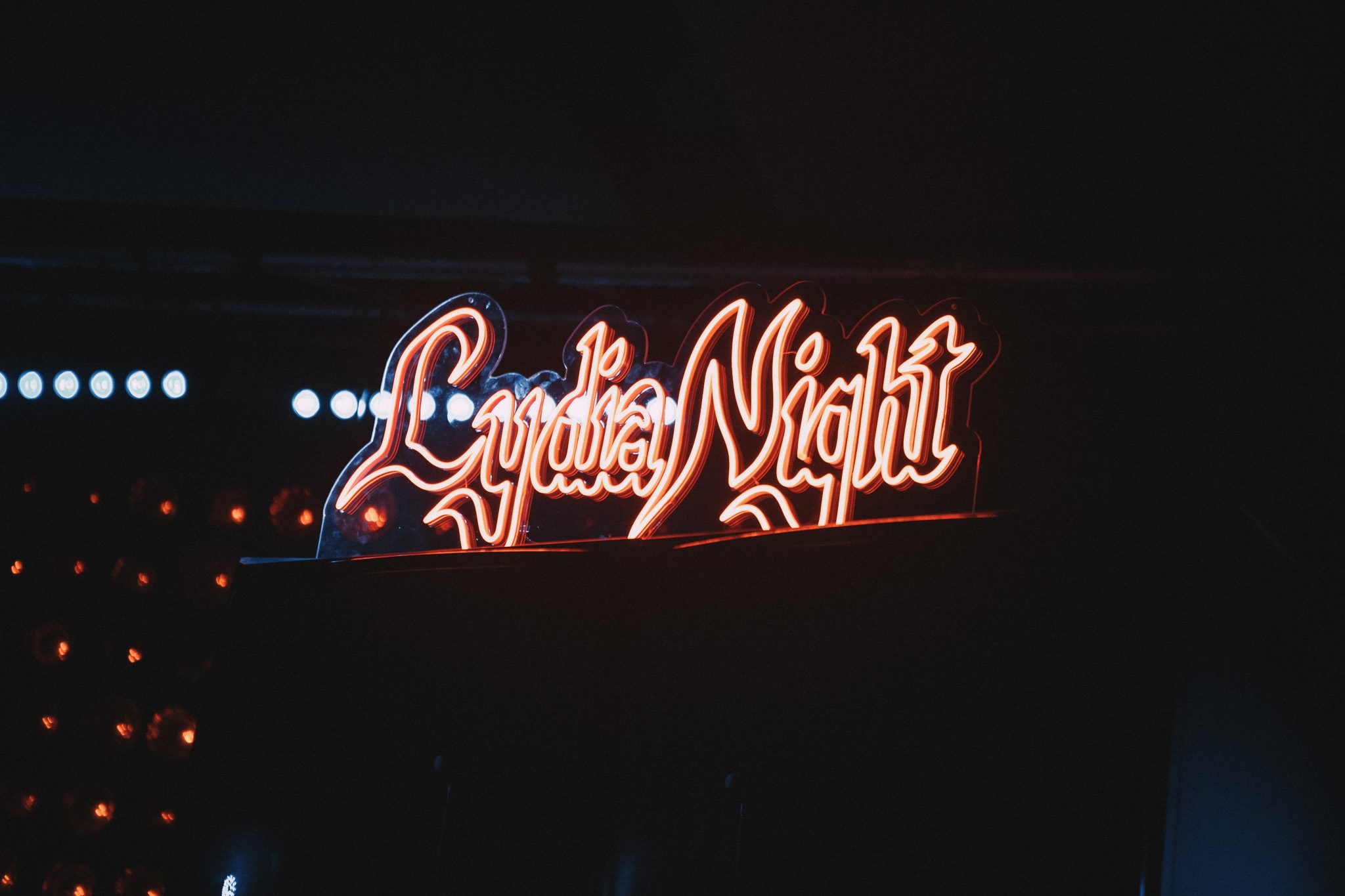 Lydia Night live at Baby's All Right for sold-out performance of 'Parody of Pleasure'