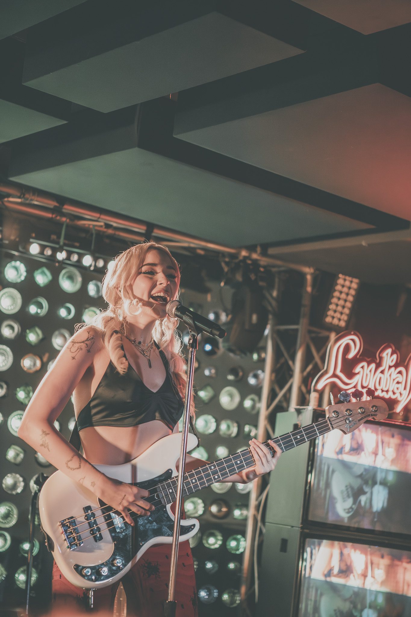 Lydia Night live at Baby's All Right for sold-out performance of 'Parody of Pleasure'