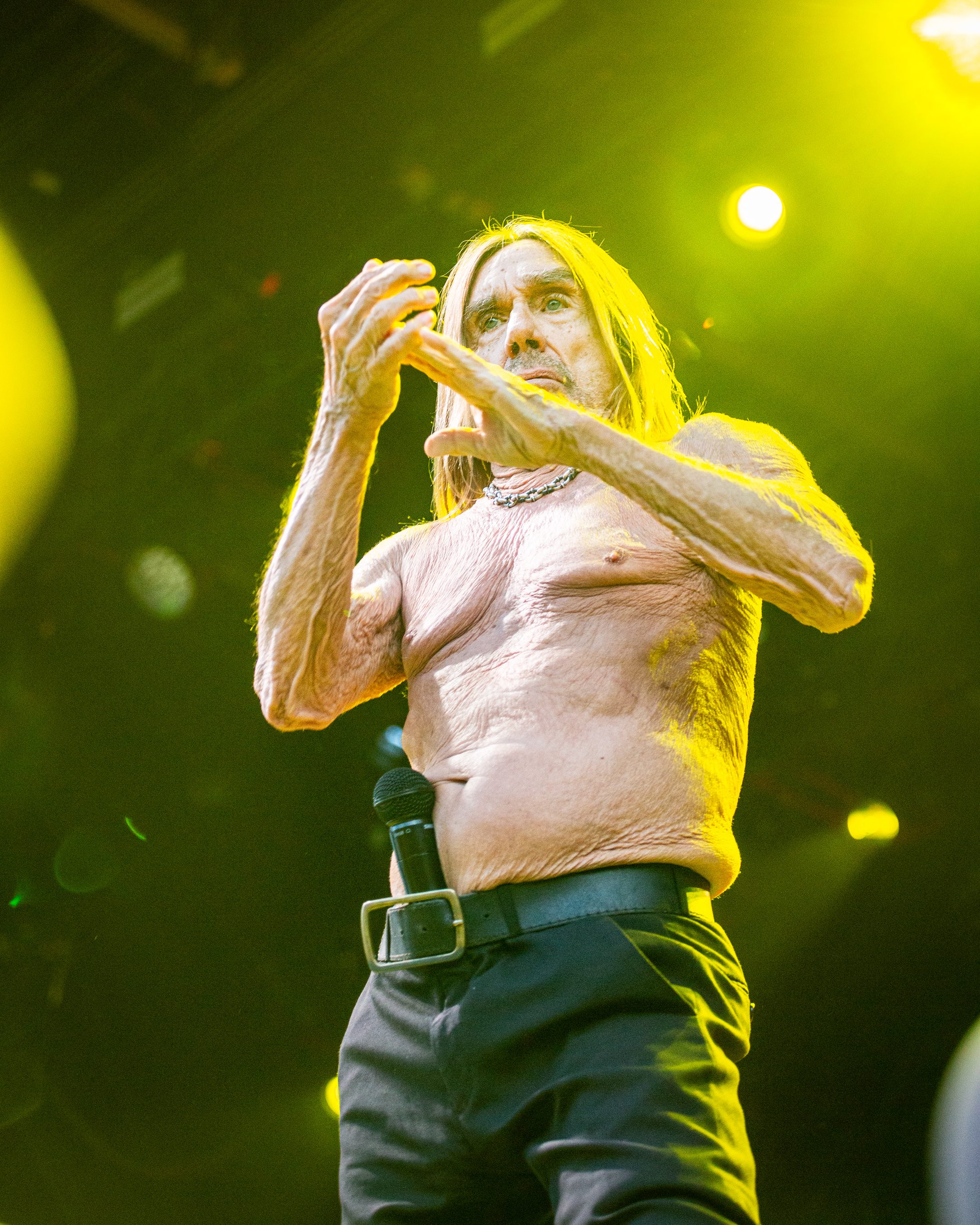Iggy Pop performs at Project Pabst in Portland, Ore. on July 26, 2025.