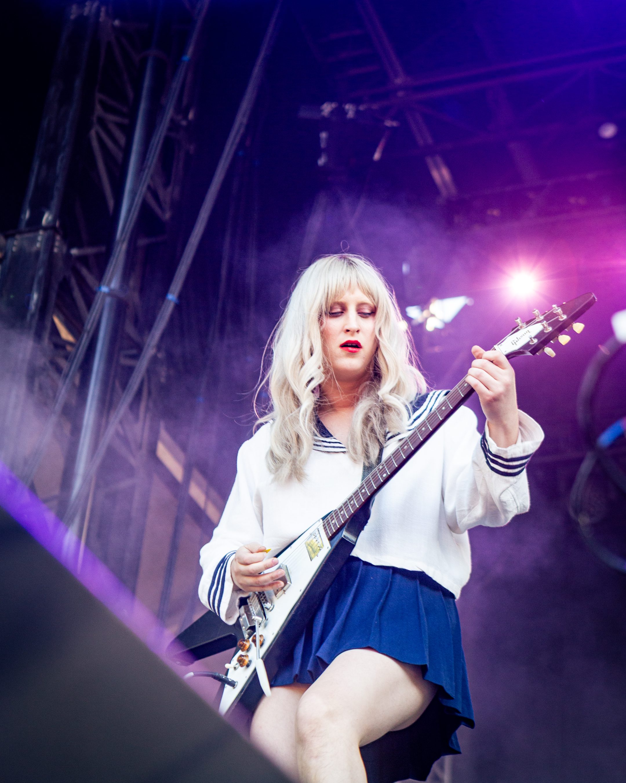 Mannequin Pussy performs at Project Pabst in Portland, Ore. on July 26, 2025.