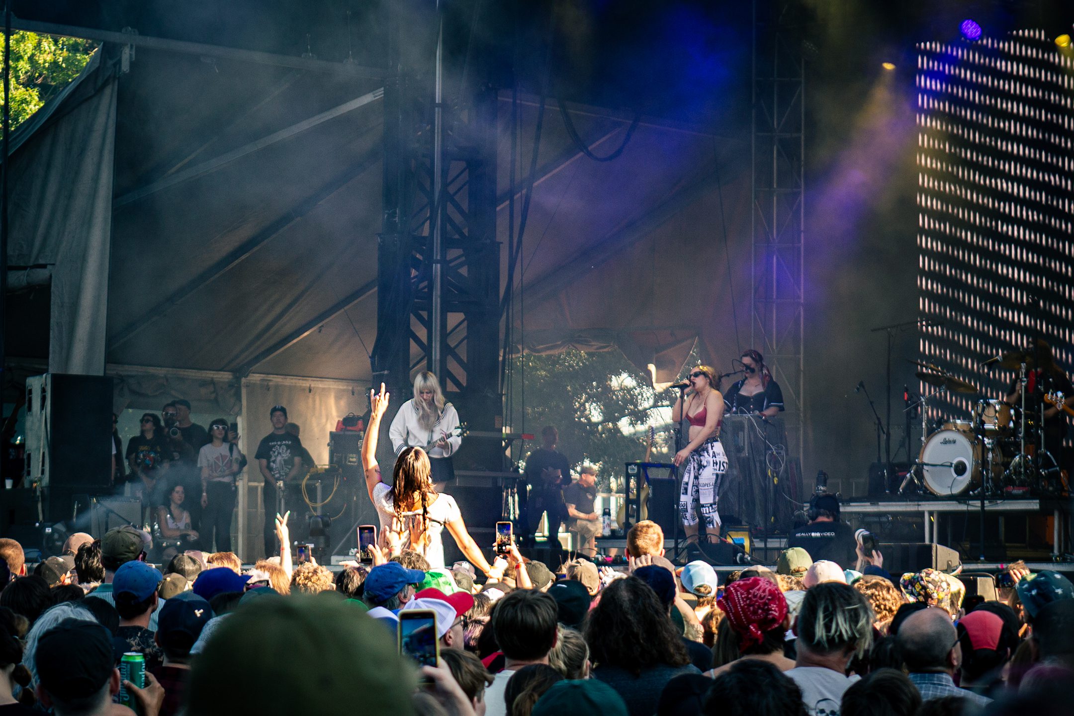 Mannequin Pussy performs at Project Pabst in Portland, Ore. on July 26, 2025.