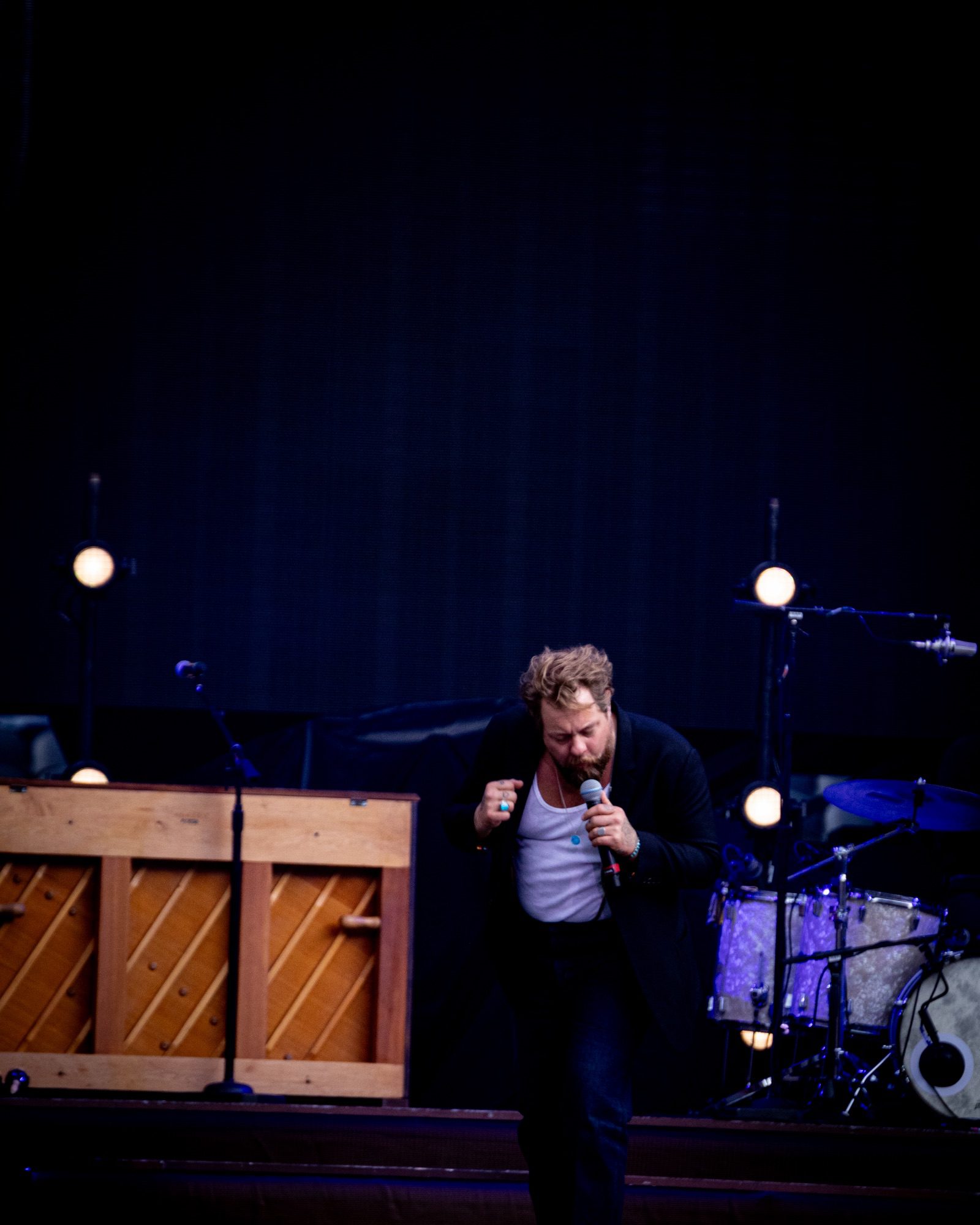 Nathaniel Rateliff live at Empower Stadium in Denver, Colorado