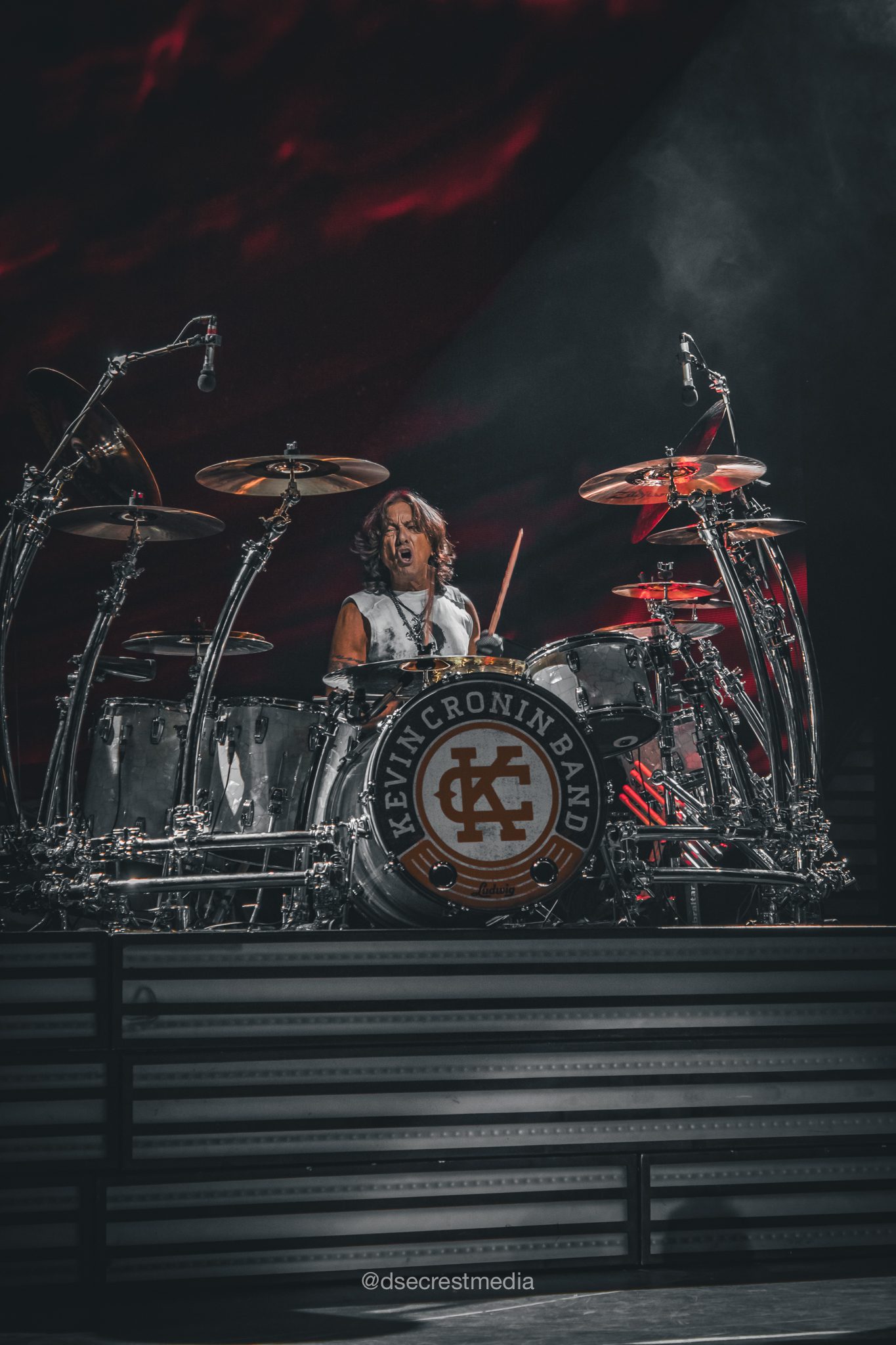 Kevin Cronin Band live at Blossom Music Center in Cuyahoga Falls, Ohio on "Brotherhood of Rock Tour" 