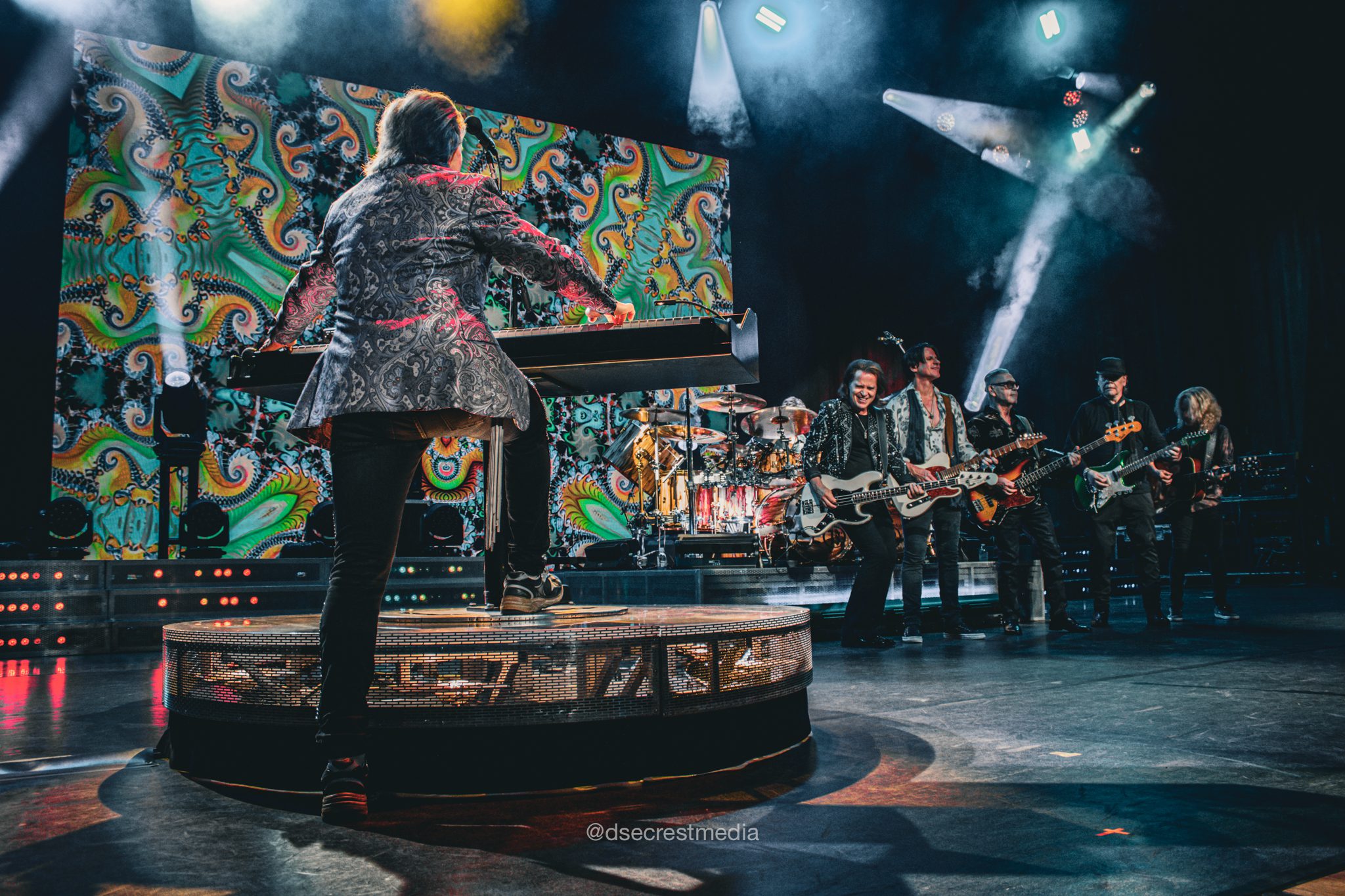 Styx live at Blossom Music Center in Cuyahoga Falls, Ohio on "Brotherhood of Rock Tour" 