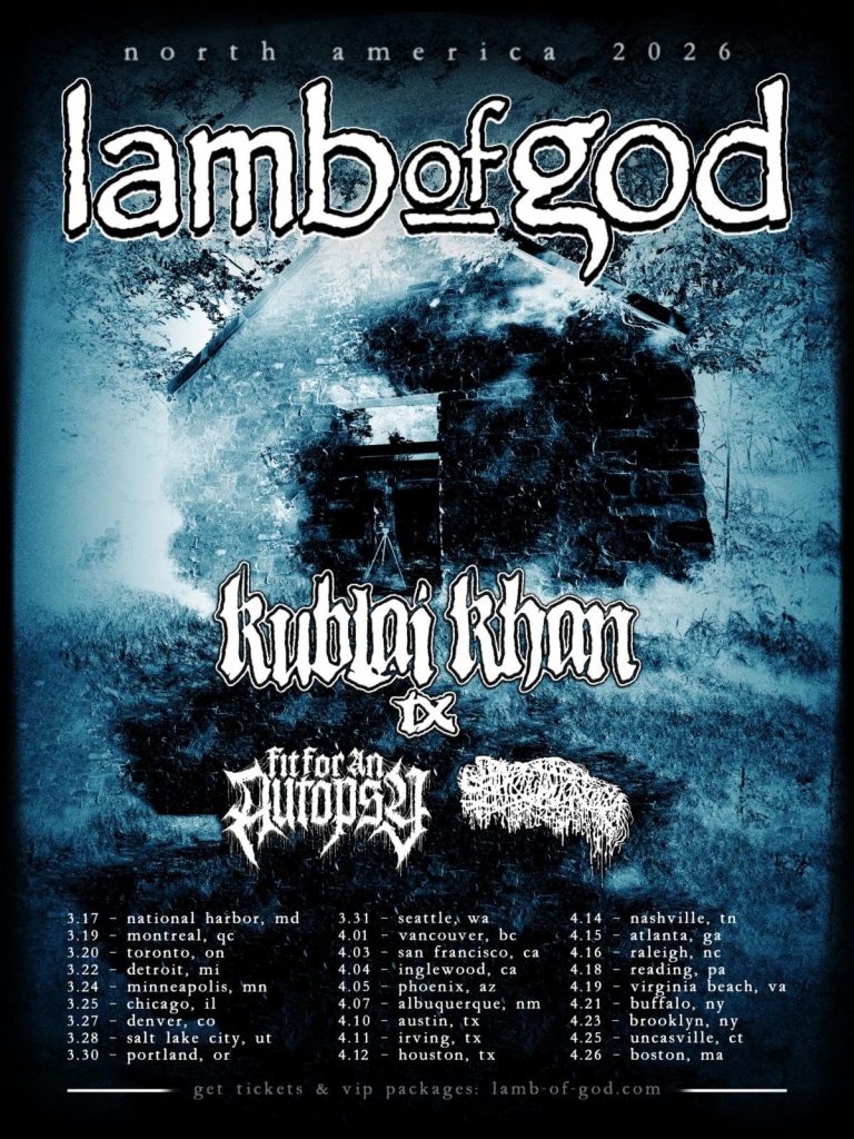 lamb of god 2026 tour
