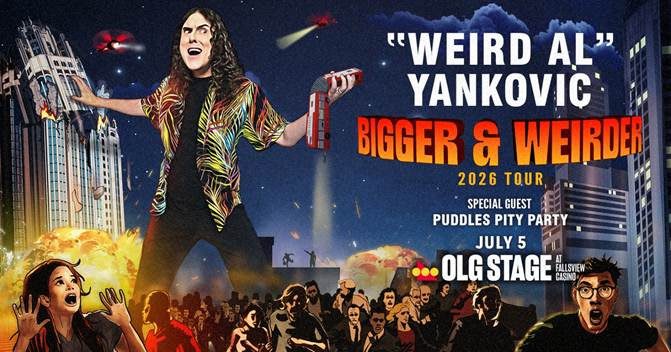 “Weird Al” Yankovic is bringing the Bigger & Weirder 2026 Tour to Fallsview Casino July 2026