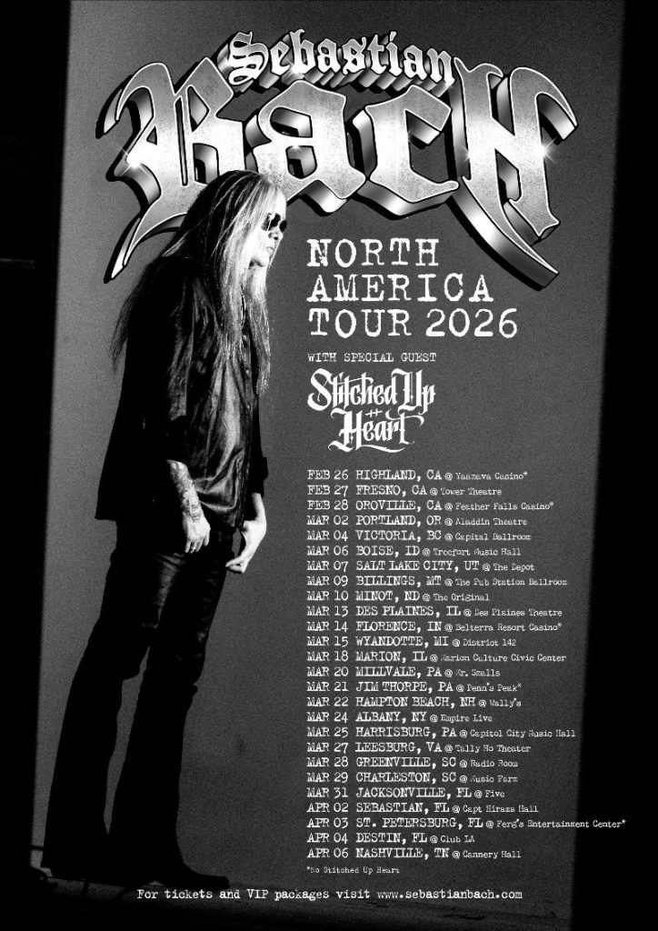 Sebastian Bach North America Tour 2026