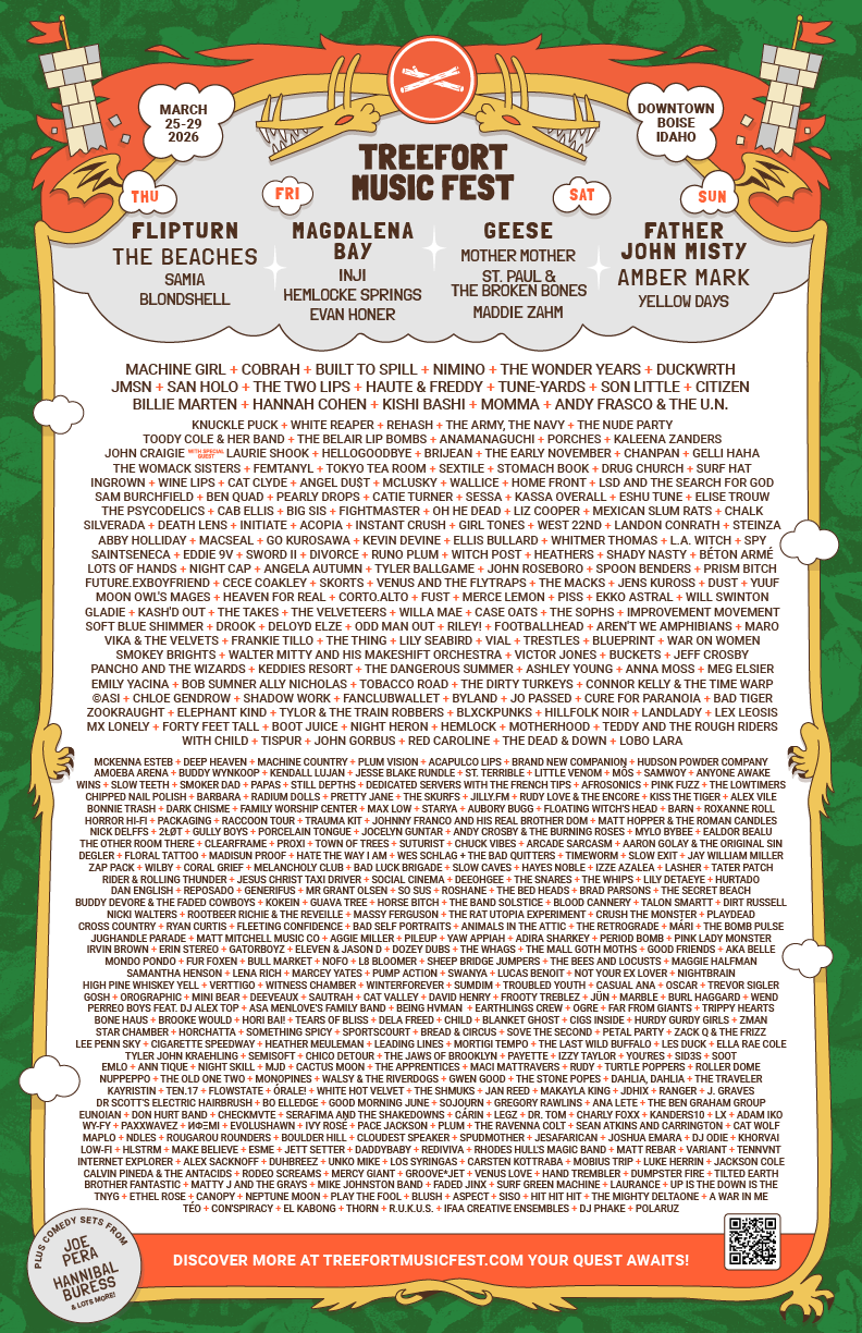 Treefort announces final wave of 2026 line-up; adds Built To Spill and more