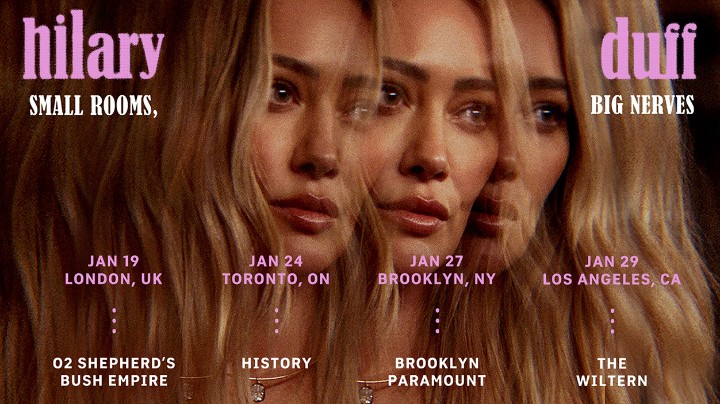 Hilary Duff Small Rooms, Big Nerves 2026 Tour