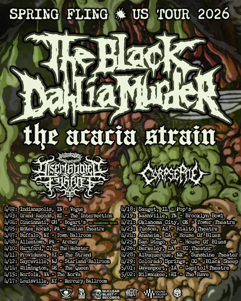 The Black Dahlia Murder Spring Fling US Tour 2026