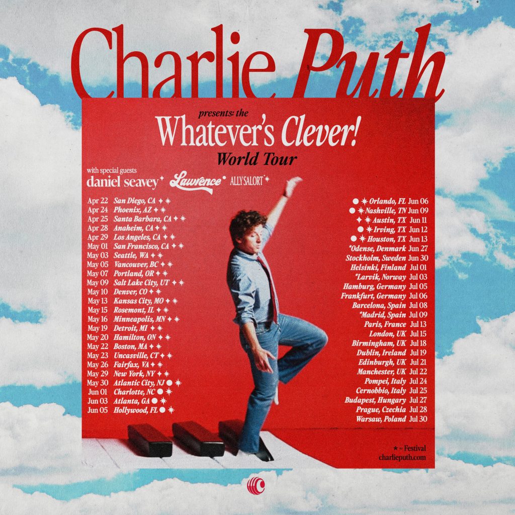 Charlie Puth 2026 Global Tour