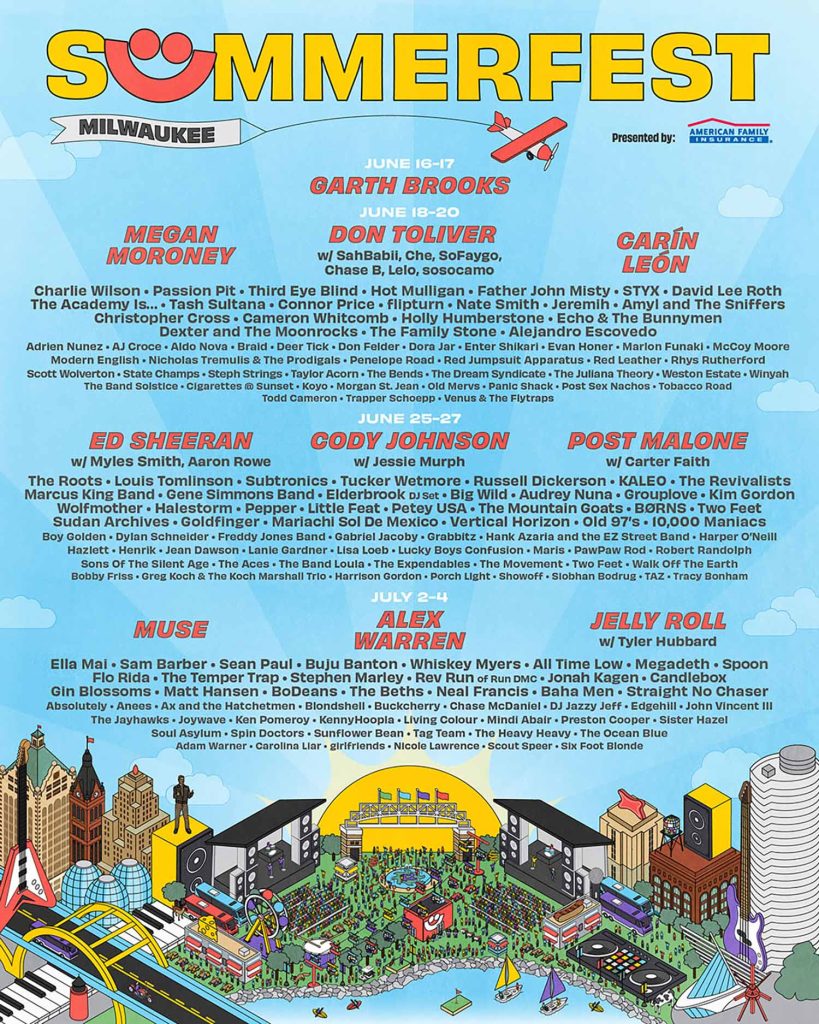 Summerfest 2026 Lineup