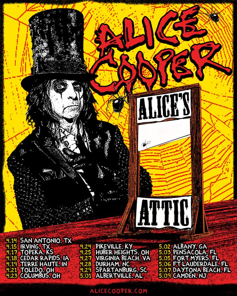 Alice Cooper Alice's Attic Tour 2026