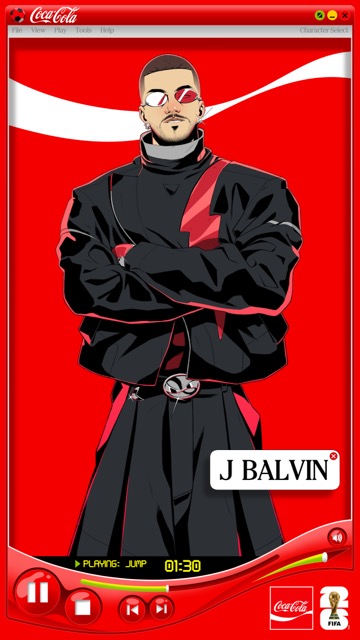 J Balvin Character Card Medium