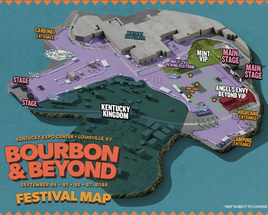 Bourbon & Beyond Festival Map