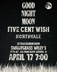 Good Night Moon performing on the Hometown Heroes Florida Weekender Tour at Swampgrass Willys with Northvale and Five Cent Wish