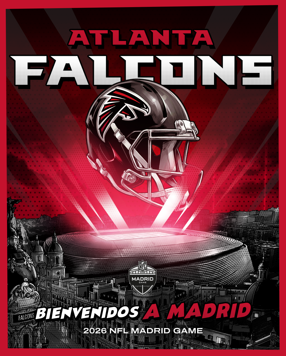 Atlanta Falcons added to 2026 internatonal game in Madrid, Spain