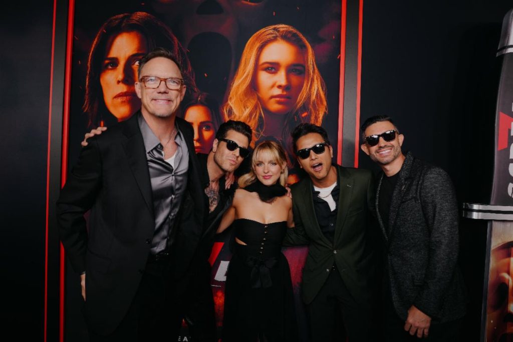 Ice Nine Kills, Mckenna Grace, and Matthew Lillard at Scream 7 Red Carpet