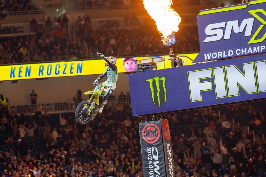 Progressive Insurance Cycle Gear Suzuki's Ken Roczen captured a milestone 25th victory in his 173rd career start amidst a shakeup in the title fight.