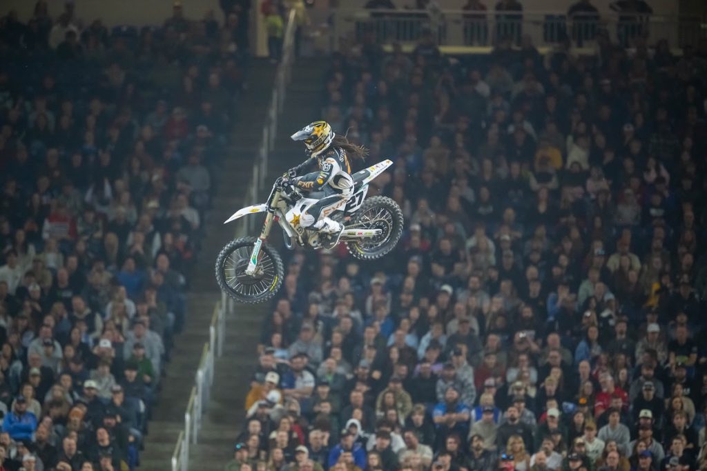 Rockstar Energy Husqvarna Factory Racing's Malcolm Stewart broke through with his first podium finish of the season during his best outing of the year.
