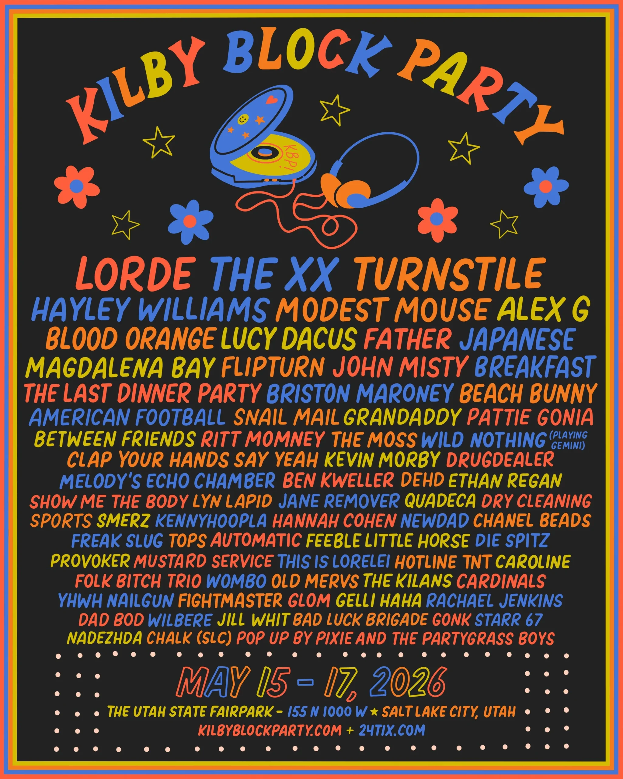 Kilby Block Party 2026: Daily set times are here – start planning your weekend now!