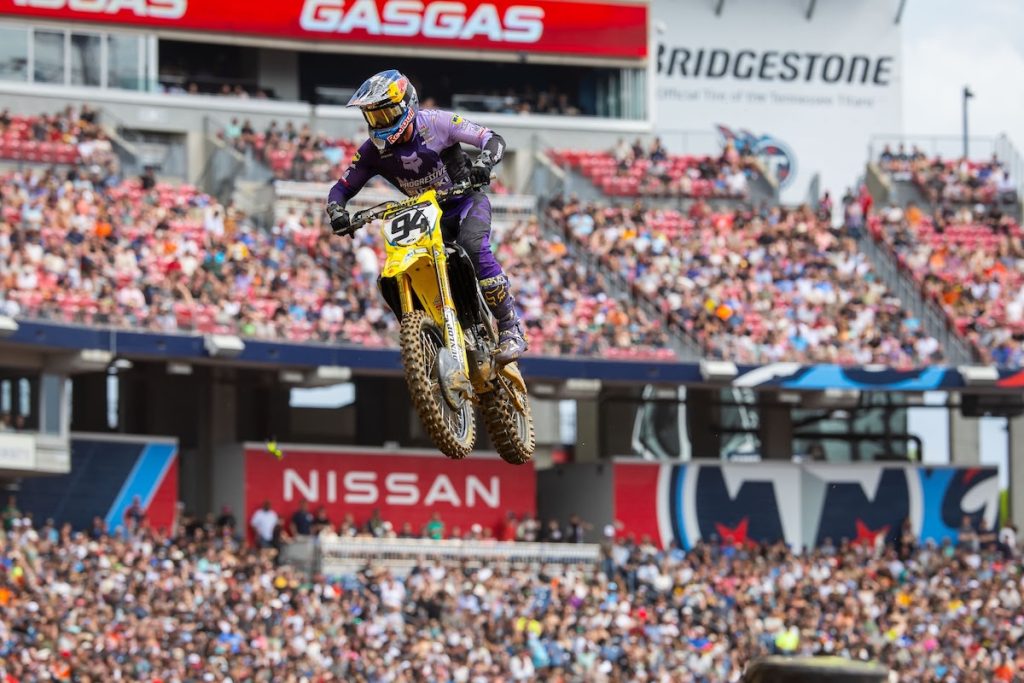 Progressive Insurance Cycle Gear Suzuki's Ken Roczen continued his late season momentum surge with a fourth straight podium finish.