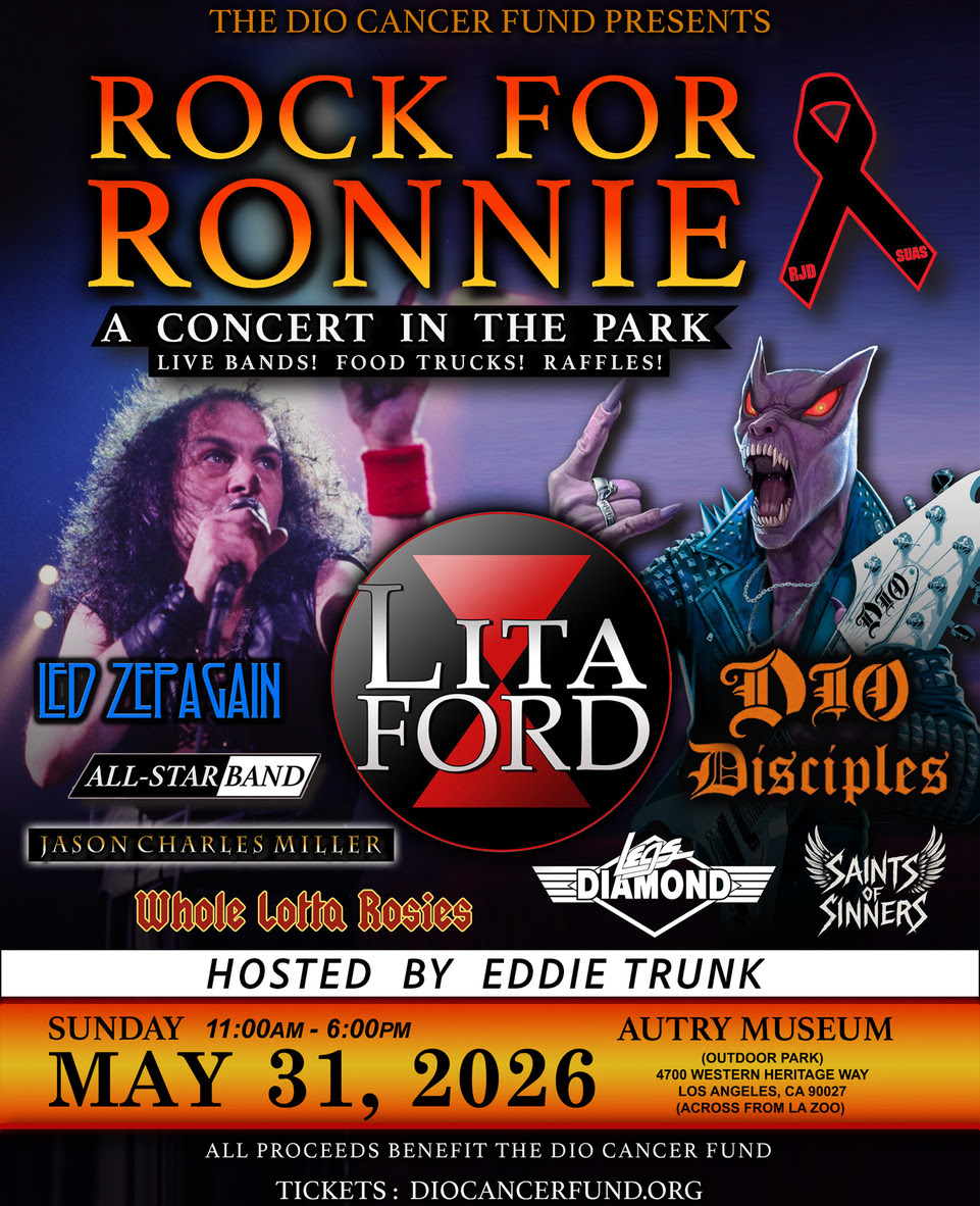 Ronnie James Dio Stand Up and Shout fund annual event happening in May