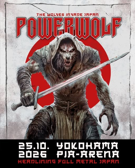 POWERWOLF announces first ever Japan show! Headlining Full Metal Japan on October 25!
