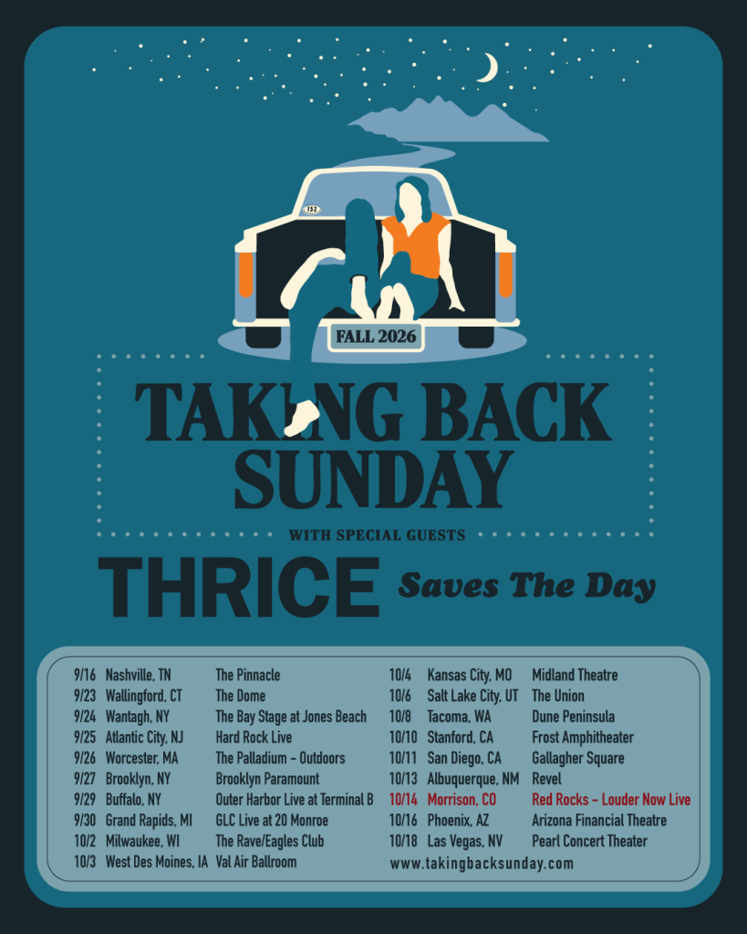 Taking Back Sunday Fall 2026 Headline Tour
