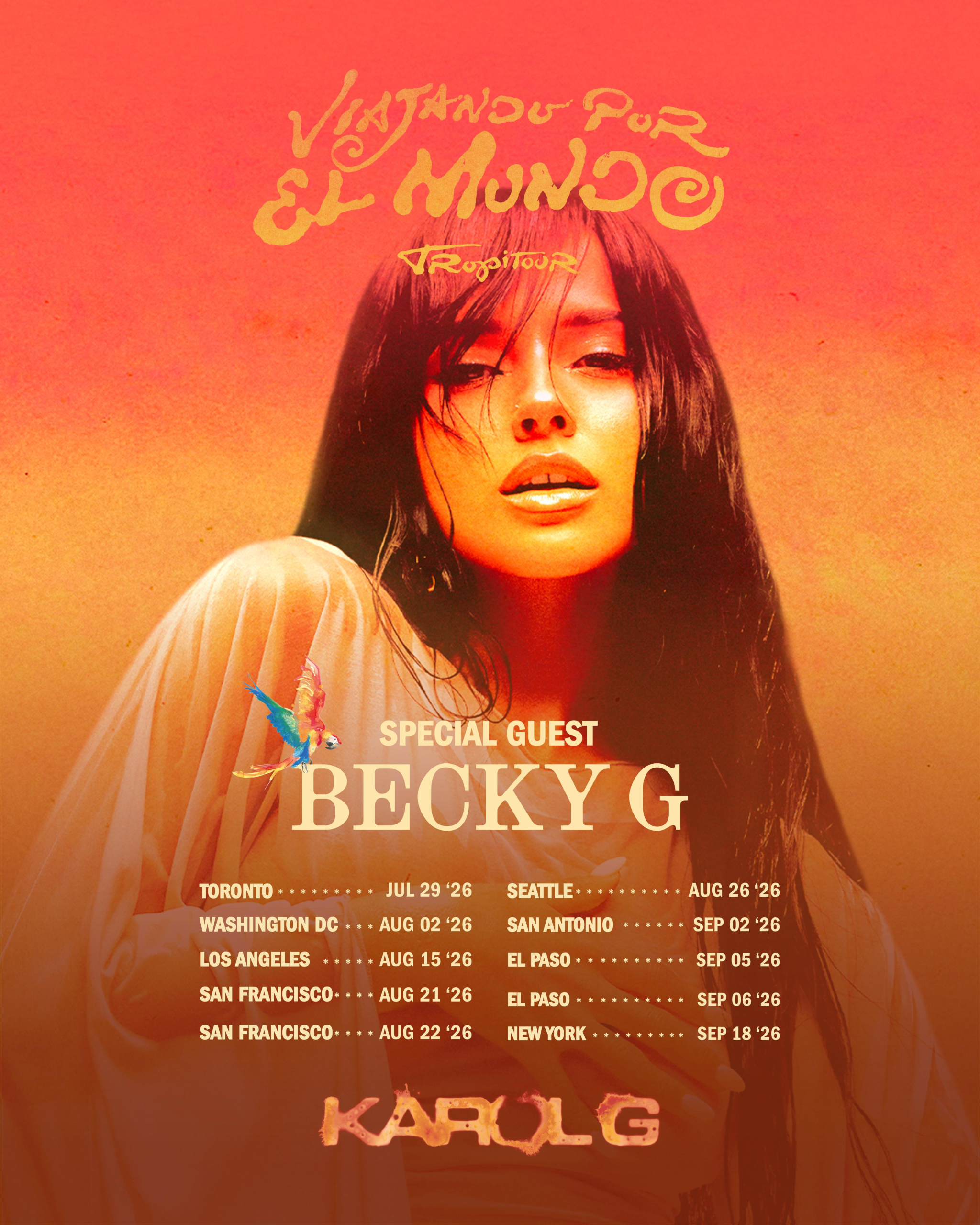 Becky G set to join KAROL G’s “Viajando Por El Mundo Tropitour” for 10 stadium shows