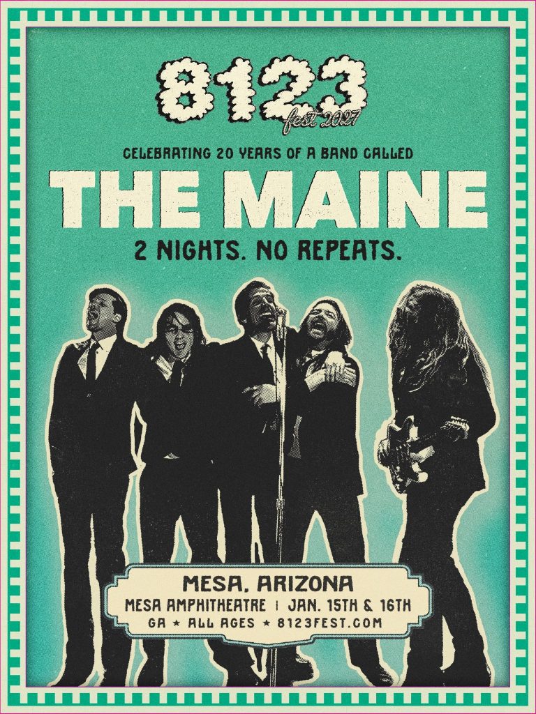 The Maine to celebrate 20 years as a band with fifth installment of 8123 Fest